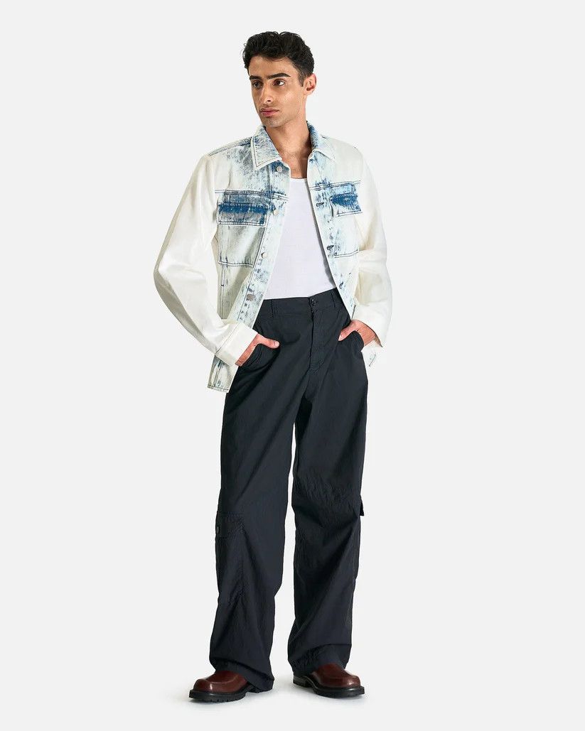 Dries Van Noten o1s1v1r1oon0925 Paxford Tris Gd Pants in Nevy Blue Size US 38 / EU 54 - 6 Thumbnail