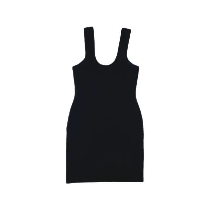 Alexander Wang Alexander Wang Black Casual U-Neck Dress - Size L / US 10 / IT 46 - 2 Thumbnail