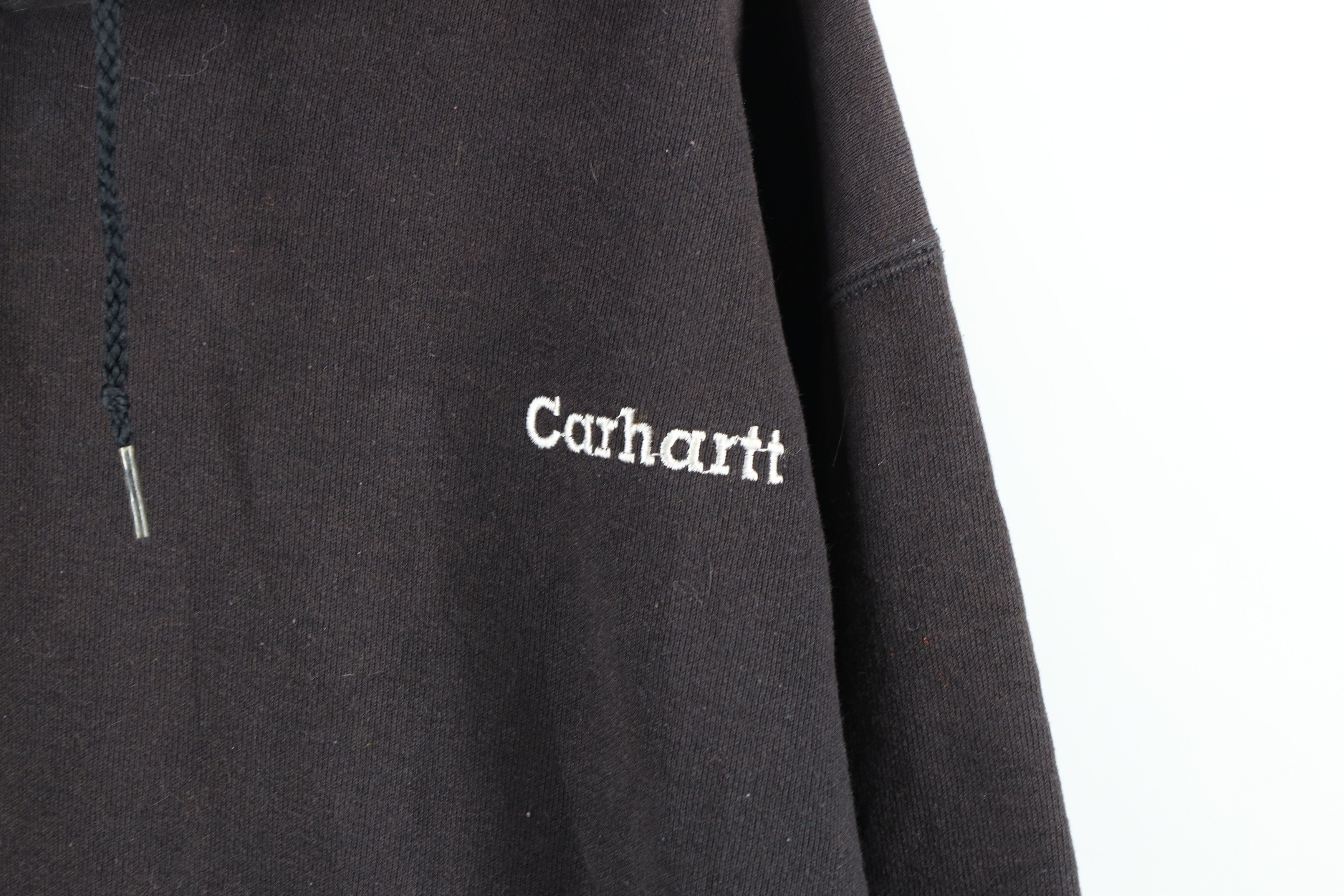 Carhartt Vintage Carhartt Spell Out Hoodie Sweatshirt Black Size US L / EU 52-54 / 3 - 4 Thumbnail
