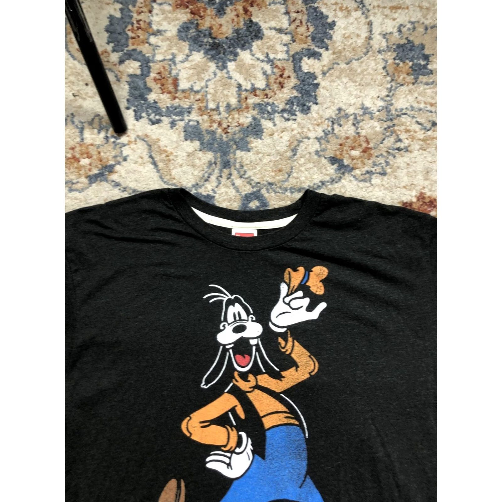 Disney Homage Goofy Shirt Mens XL Black Disney Graphic Tee Crewneck Cartoon Shirt Men Size US XL / EU 56 / 4 - 2 Thumbnail