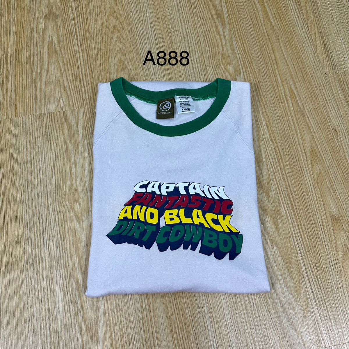 Octopus Octopus Army Ringer TShirt A888 Size US L / EU 52-54 / 3 - 10 Thumbnail