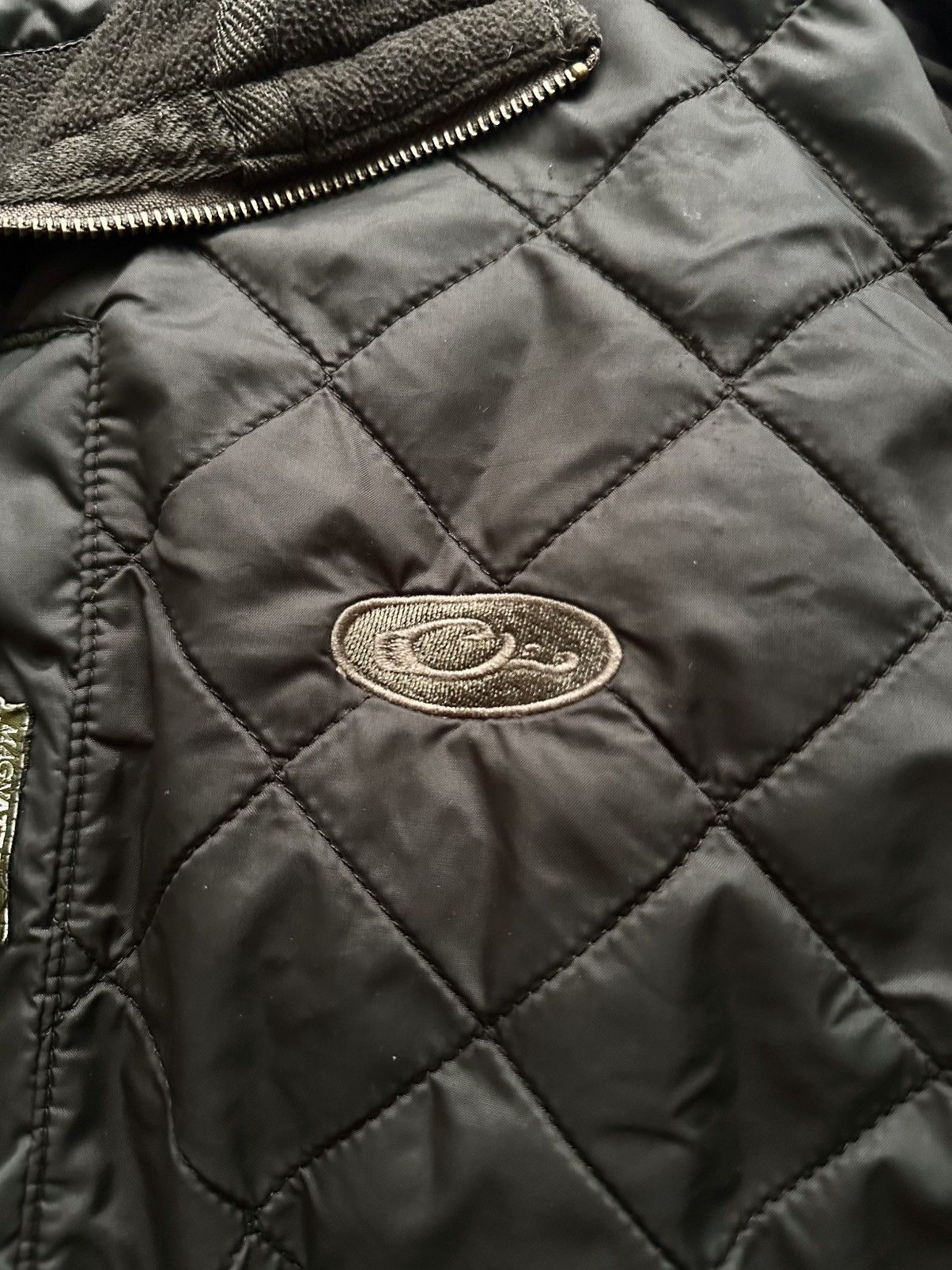 Drake Quilted Zipper OD Bomber Jacket by Drake Size US L / EU 52-54 / 3 - 5 Thumbnail