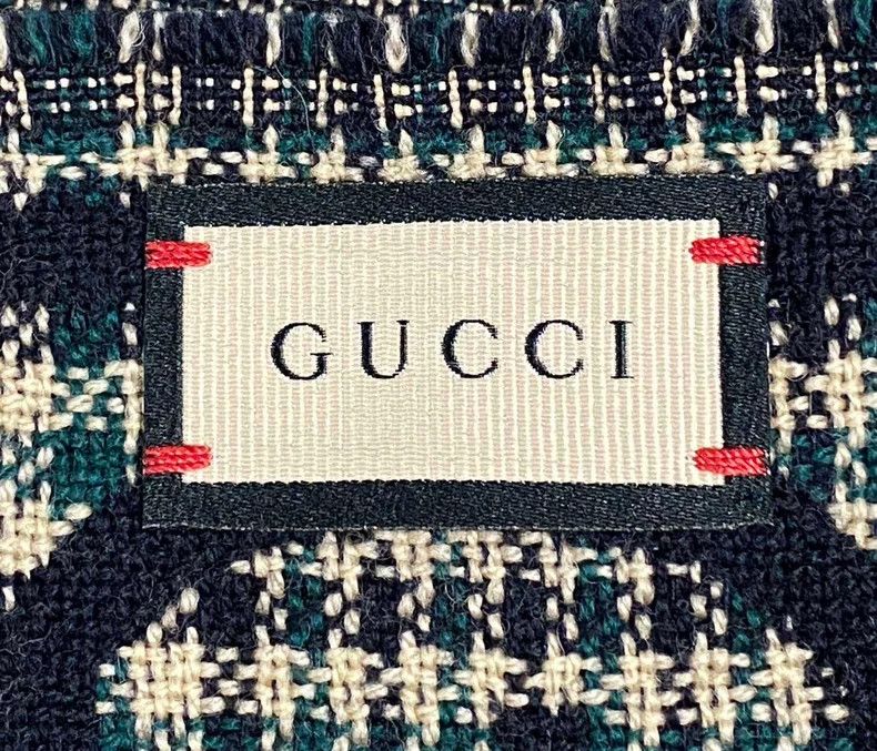 Gucci Gucci Full-print double-sided wool scarf 2506-Nextarrow Size ONE SIZE - 4 Thumbnail