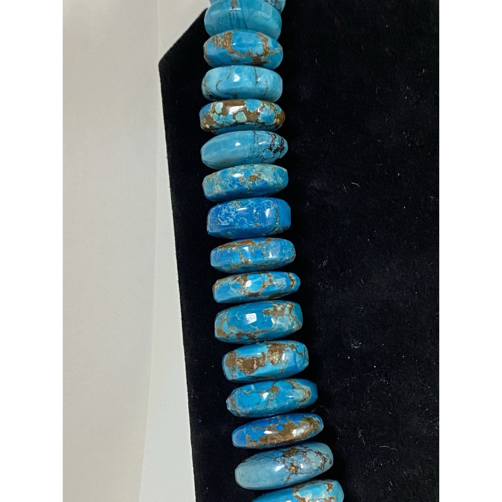 Other Turquoise Disc Necklace w/ Reddish Brown Matrix Size ONE SIZE - 4 Thumbnail
