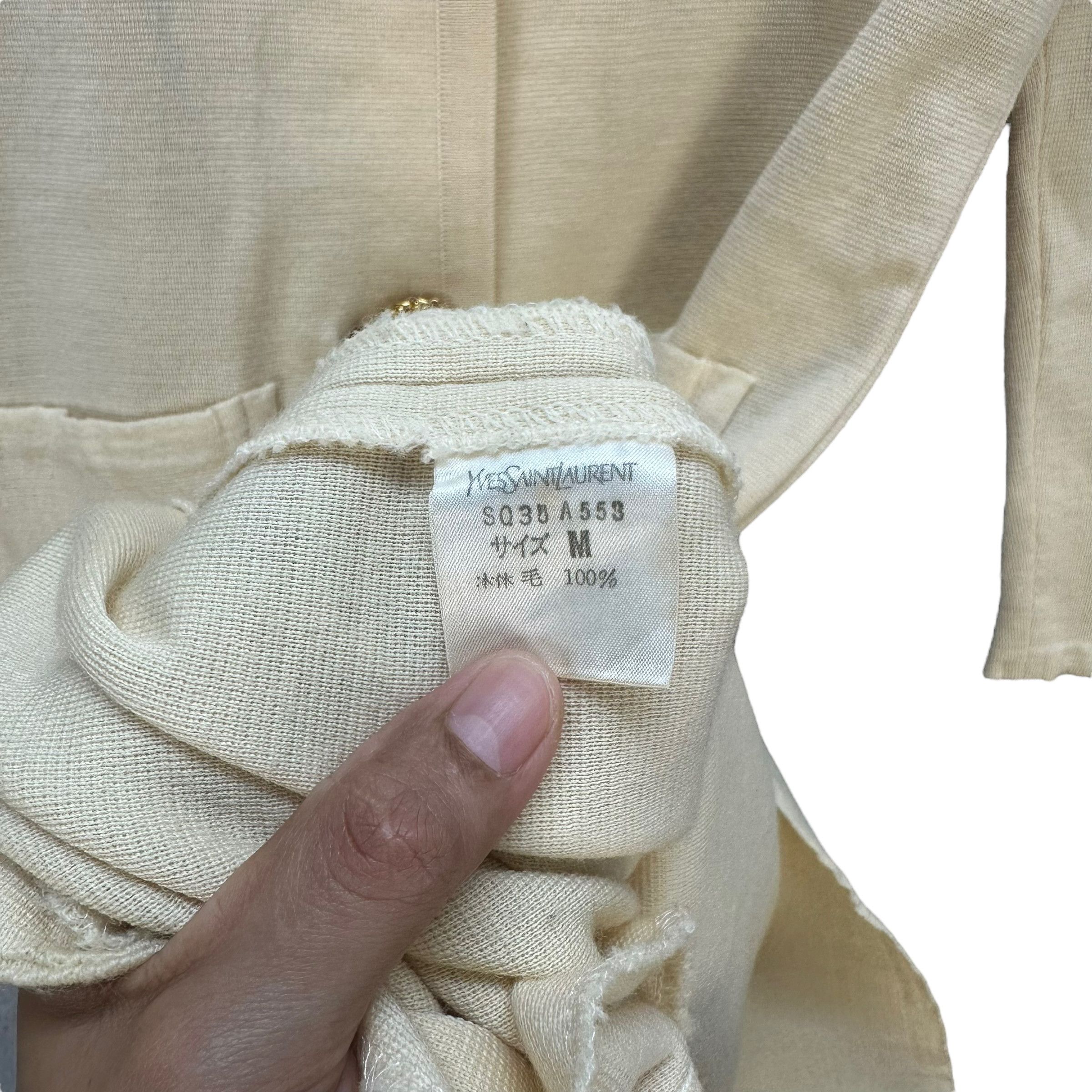 Yves Saint Laurent YVES SAINT LAURENT LONG COAT JACKET #8533-013 Size M / US 6-8 / IT 42-44 - 9 Thumbnail