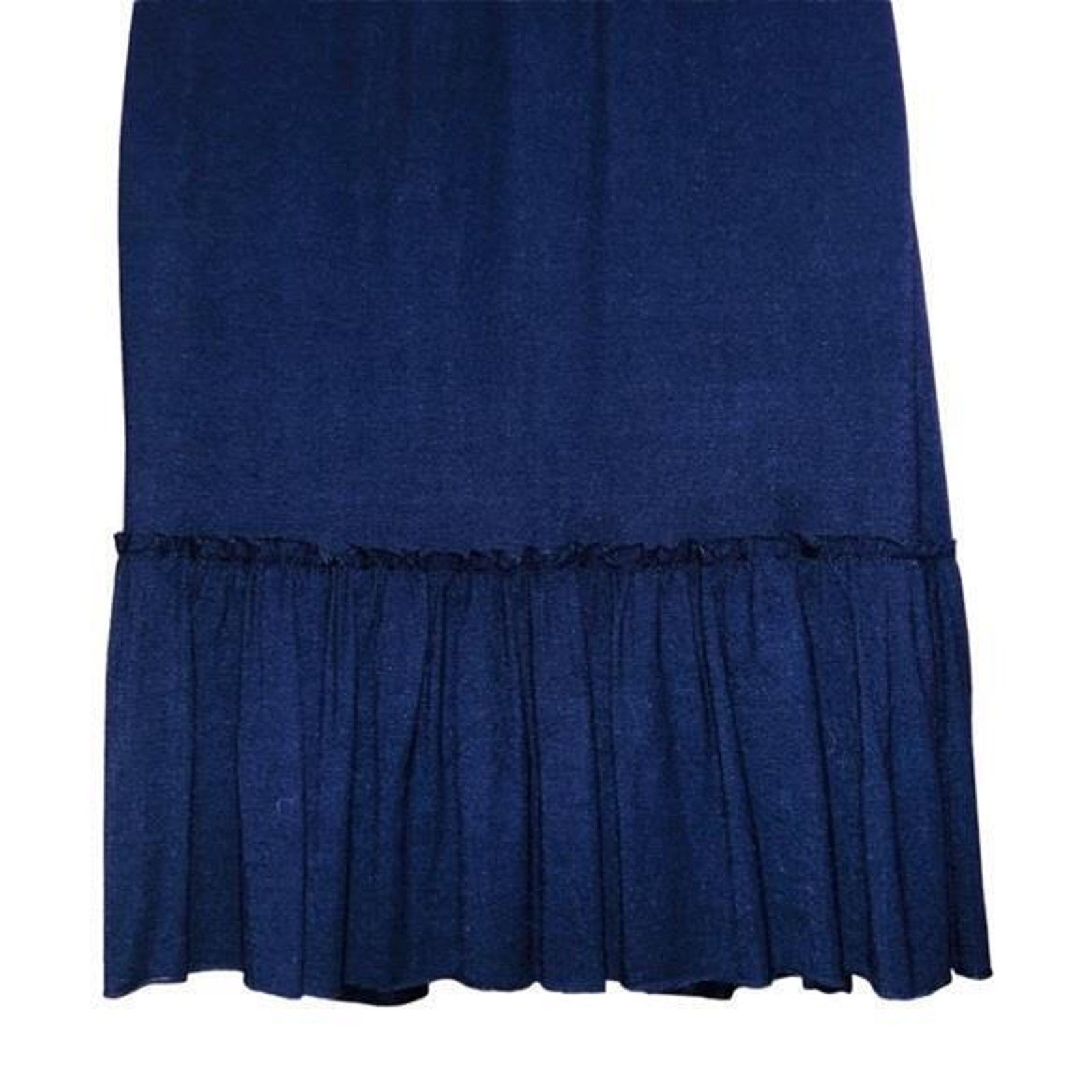 Other Love Culture S Navy Blue Strapless Ruffle Midi Sundress Size S / US 4 / IT 40 - 5 Thumbnail