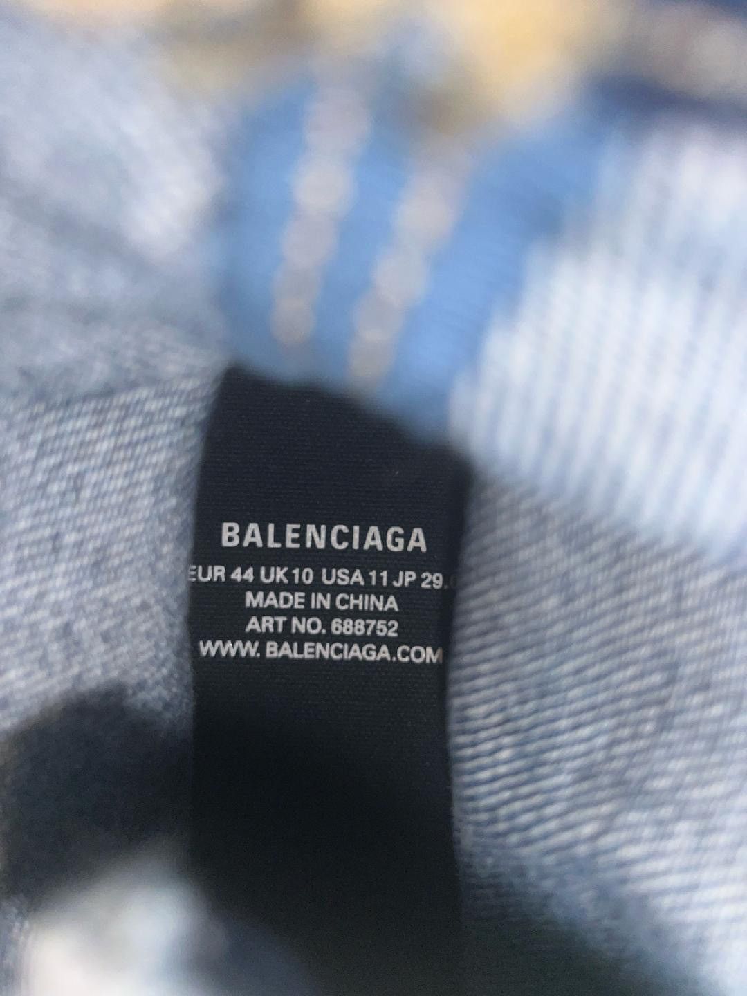 Balenciaga Paris High Top Denim Size US 11 / EU 44 - 5 Thumbnail