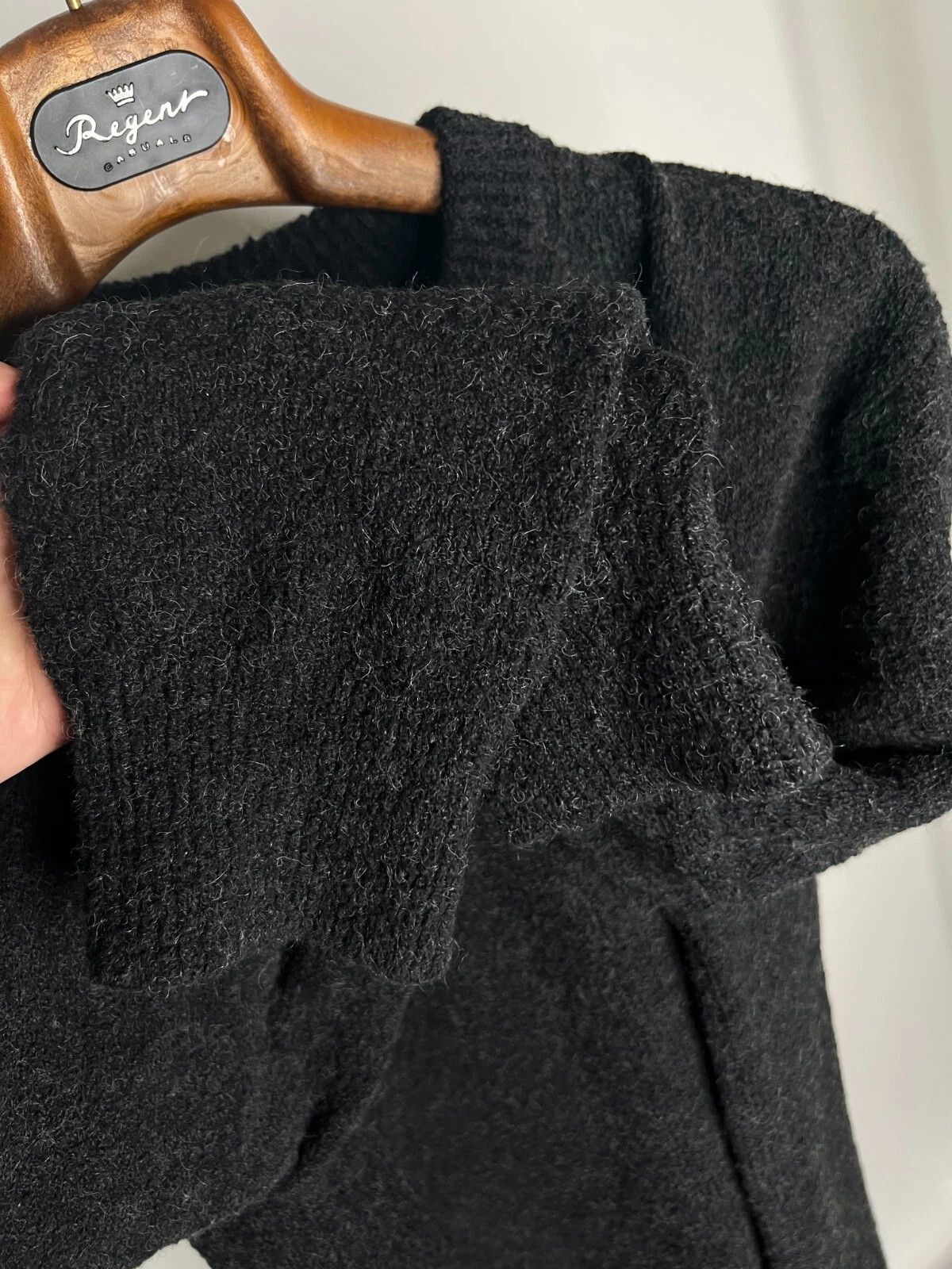 Allsaints Allsaints Hane Crew Neck Dark Grey Sweater Oversized Fit Size US M / EU 48-50 / 2 - 7 Thumbnail