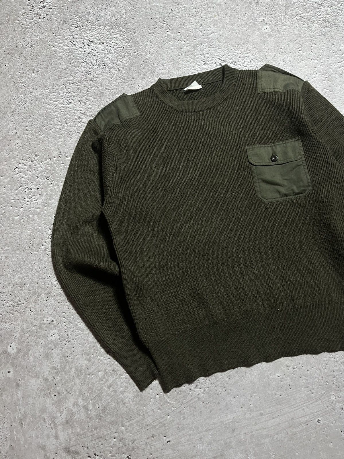 Other US Army Olive Green Wool Military Sweater Shoulder Patches Size US XXL / EU 58 / 5 - 3 Thumbnail