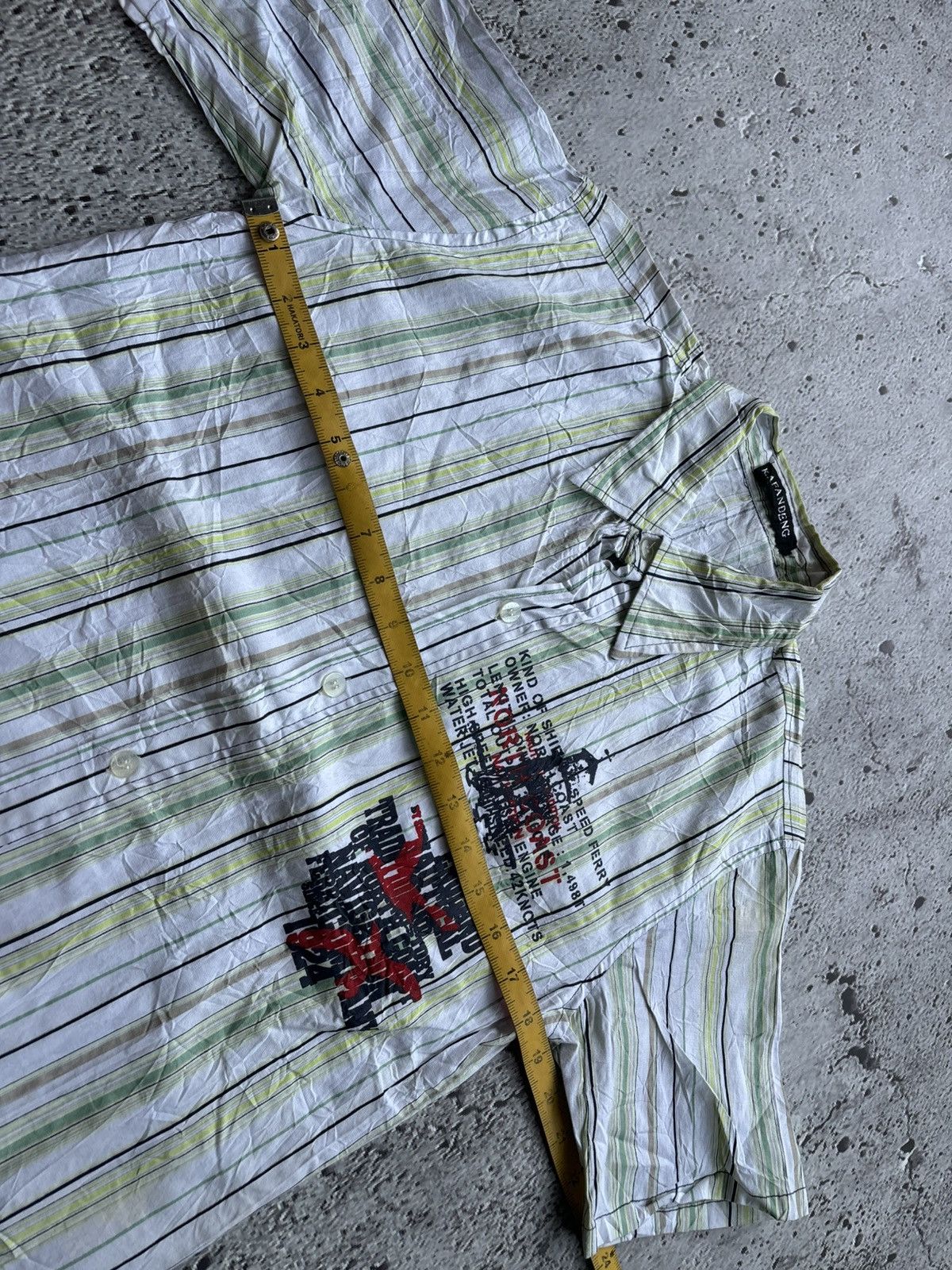 Hysteric Glamour Y2k Kafandeng Stripe Punk Style Shirt Size US M / EU 48-50 / 2 - 8 Thumbnail