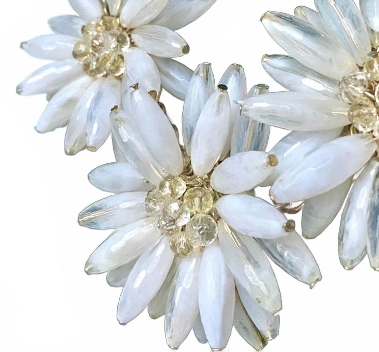 Ted Baker Ted Baker for Talbots “Aster Burst” White Floral Necklace Size ONE SIZE - 3 Thumbnail