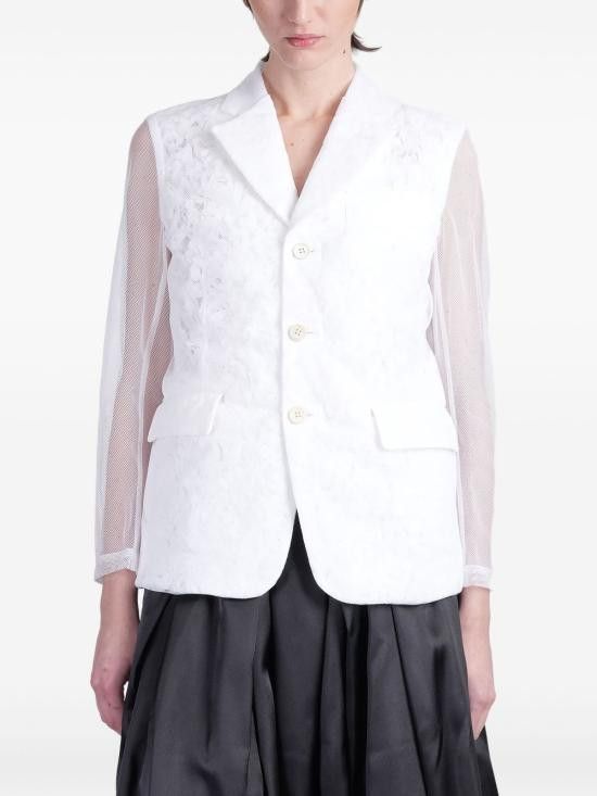 Comme des Garcons COMME DES GARCONS Women Jackets GOJ005 0511 White Size M / US 6-8 / IT 42-44 - 1 Thumbnail