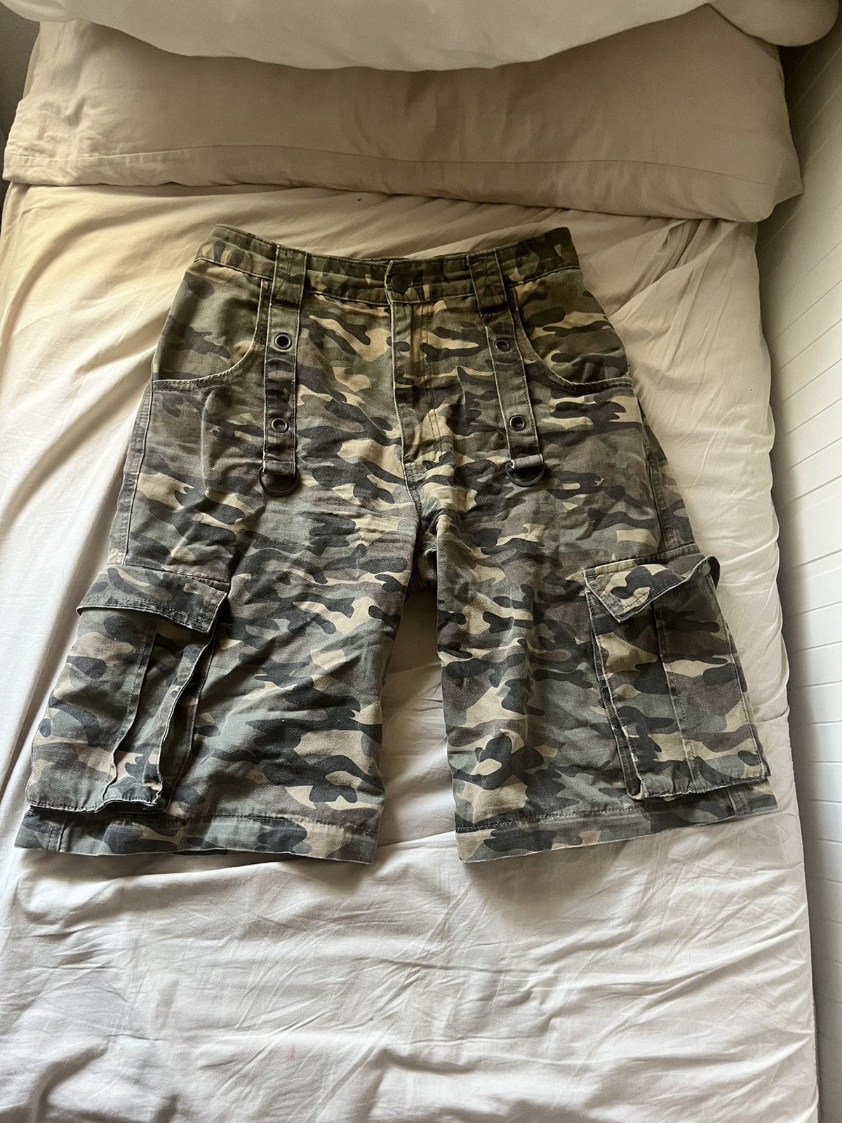 Minga London Trek Camo Wide Leg Cargo Pants Size 28" / US 6 / IT 42 - 2 Thumbnail