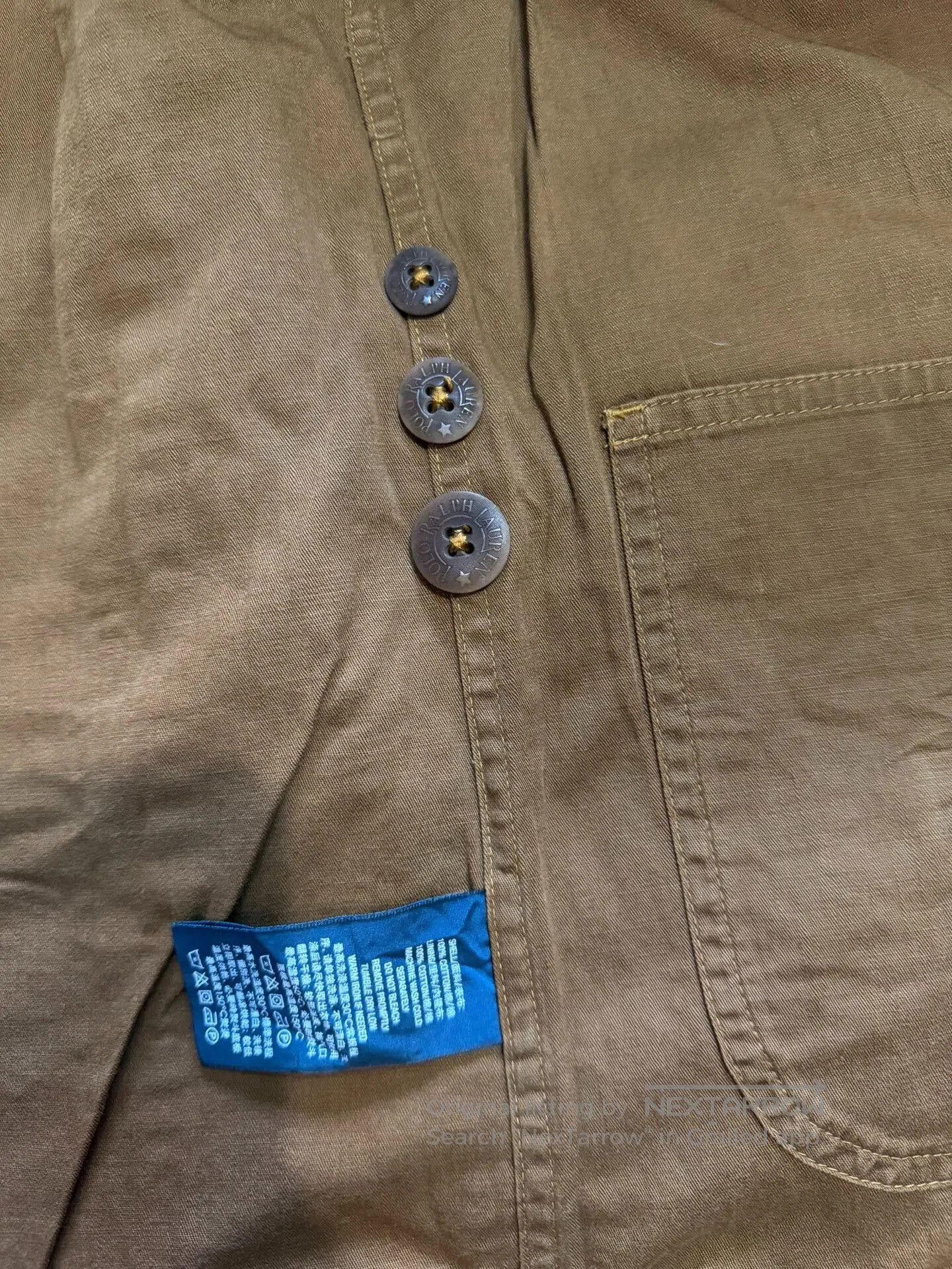 Polo Ralph Lauren Polo Old Blue Label Thick Canvas Washed Vest. Size US M / EU 48-50 / 2 - 7 Thumbnail