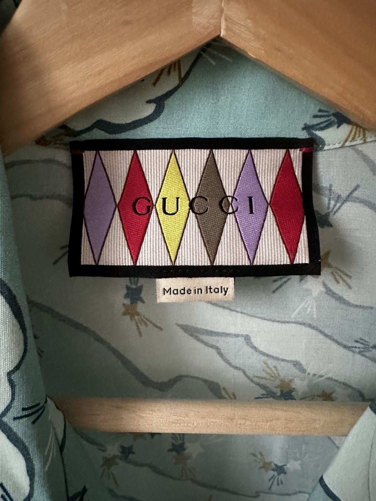 Gucci Gucci Lovelight Bowling Shirt Salvia/Acqua Size US M / EU 48-50 / 2 - 4 Thumbnail