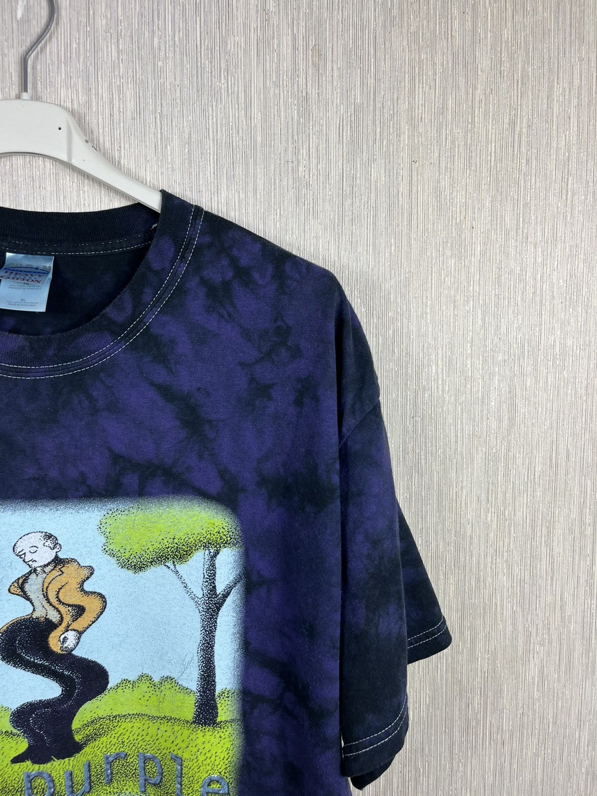 Band Tees × Vintage Vintage Deep Purple tie dye sleeping man artist wave trees Size US XL / EU 56 / 4 - 3 Thumbnail