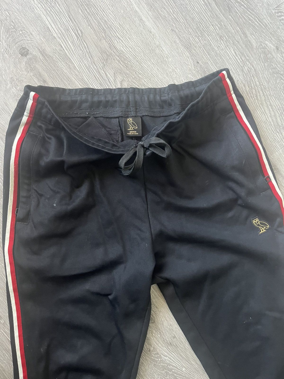 October's Very Own Black/Red Ovo Track Joggers Size US 32 / EU 48 - 2 Thumbnail