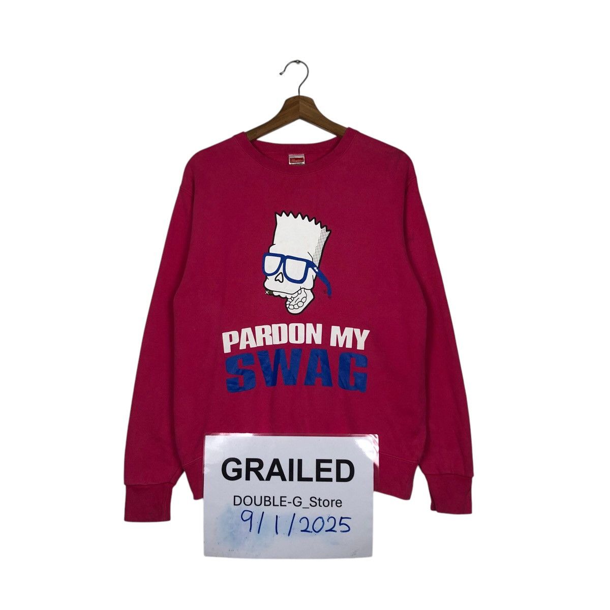 📌Vintage Sweatshirt Pardon My Swag Big Logo
