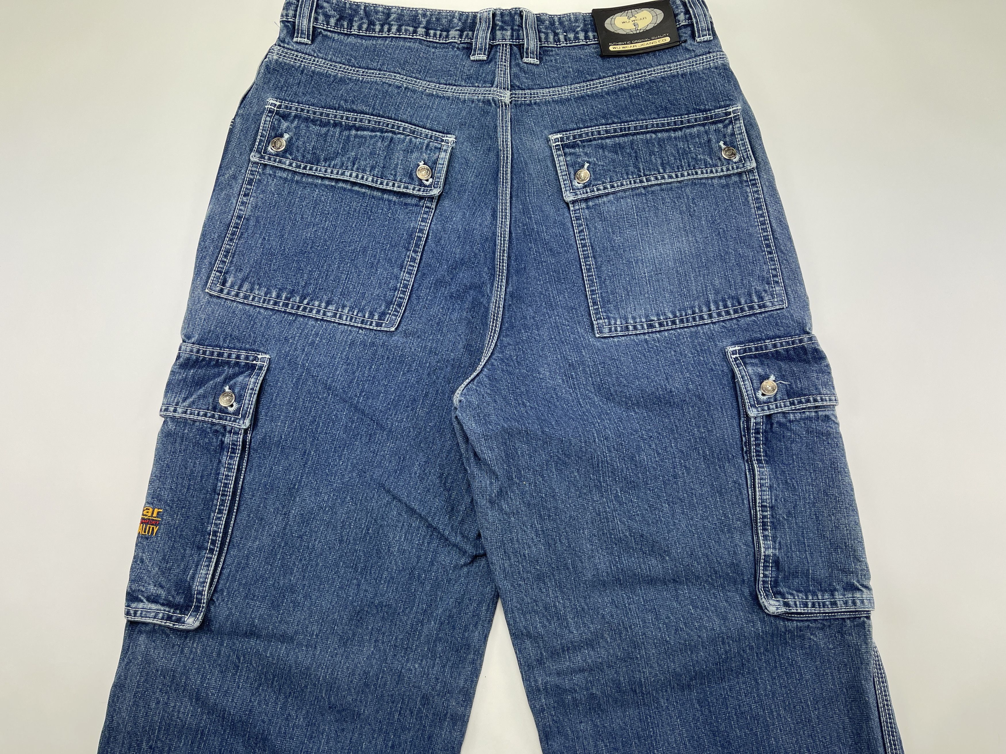 Wu-Tang Clan WU WEAR jeans, vintage hip hop baggy, 90s Wu-Tang Clan W 32 Size US 32 / EU 48 - 3 Thumbnail