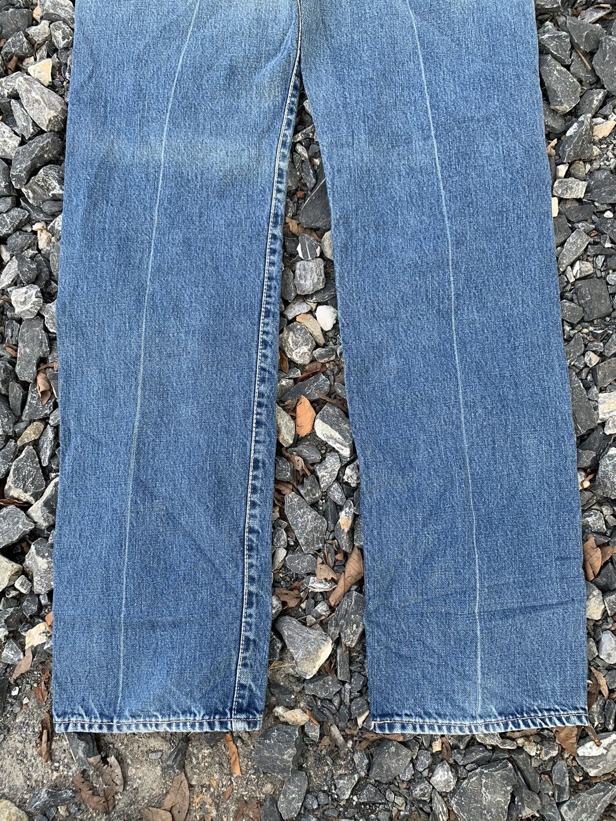 Kapital BLUE BLUE JAPAN INDIGO SELVEDGE RUSTY DISTRESSED DENIM Size US 31 - 9 Thumbnail