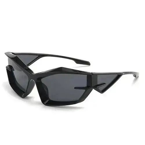 Jewelry Cyber Black Sunglasses Retro Punk Archive Cosplay Jewelry Size ONE SIZE - 1 Thumbnail