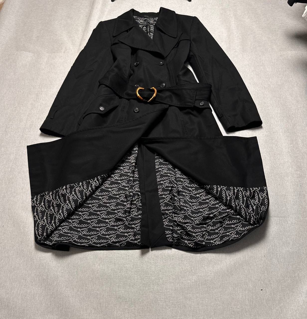 Gucci Archive Gucci Trench Coat with bamboo belt Size L / US 10 / IT 46 - 10 Thumbnail
