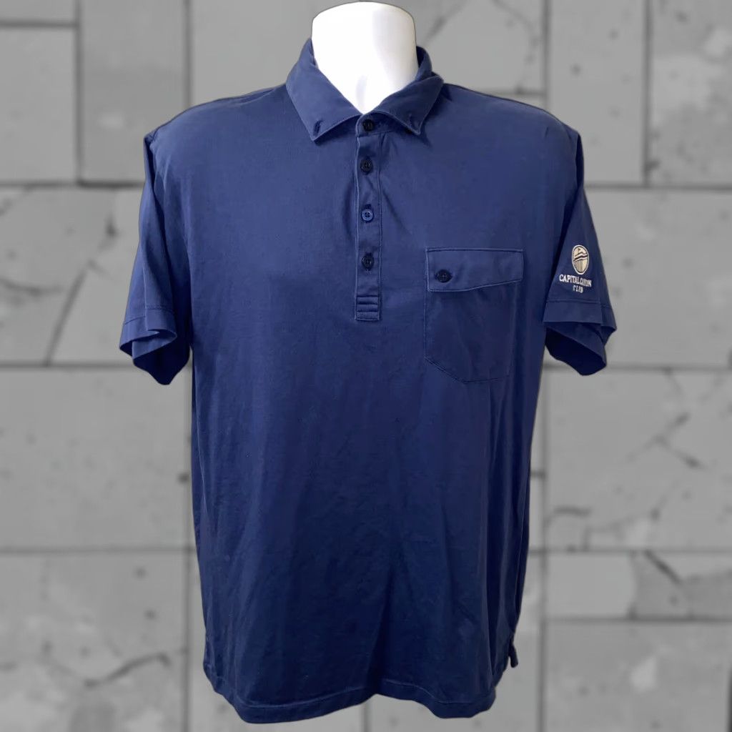 Vintage Devereux Polo Shirt Golf Blue XL Mens Short Sleeve Regular Fit Solid User: N/A Size US XL / EU 56 / 4 - 1 Thumbnail