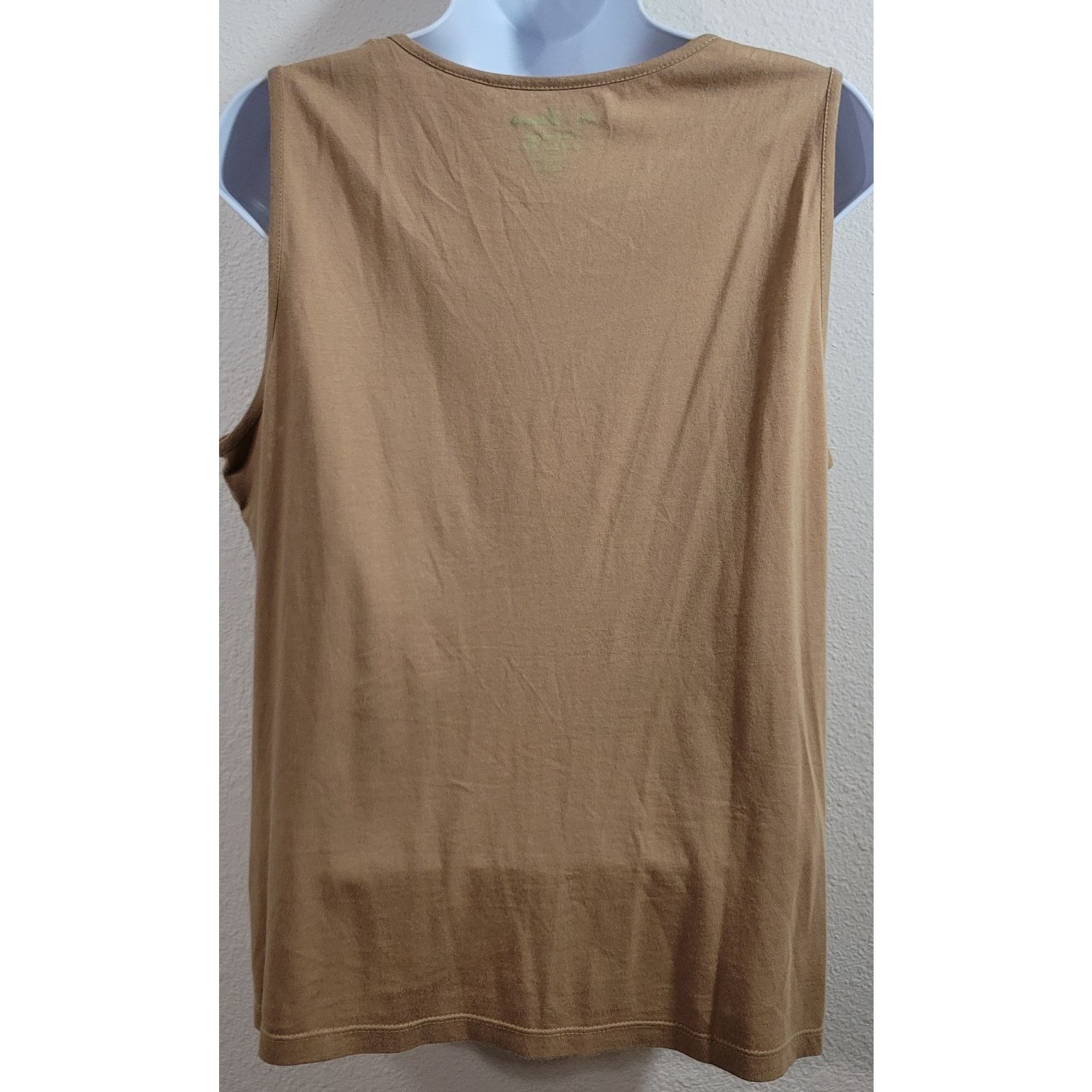 Chicos Chico's Tan Gold Sequins Front Panel Tank Top 1 Medium Size M / US 6-8 / IT 42-44 - 4 Thumbnail