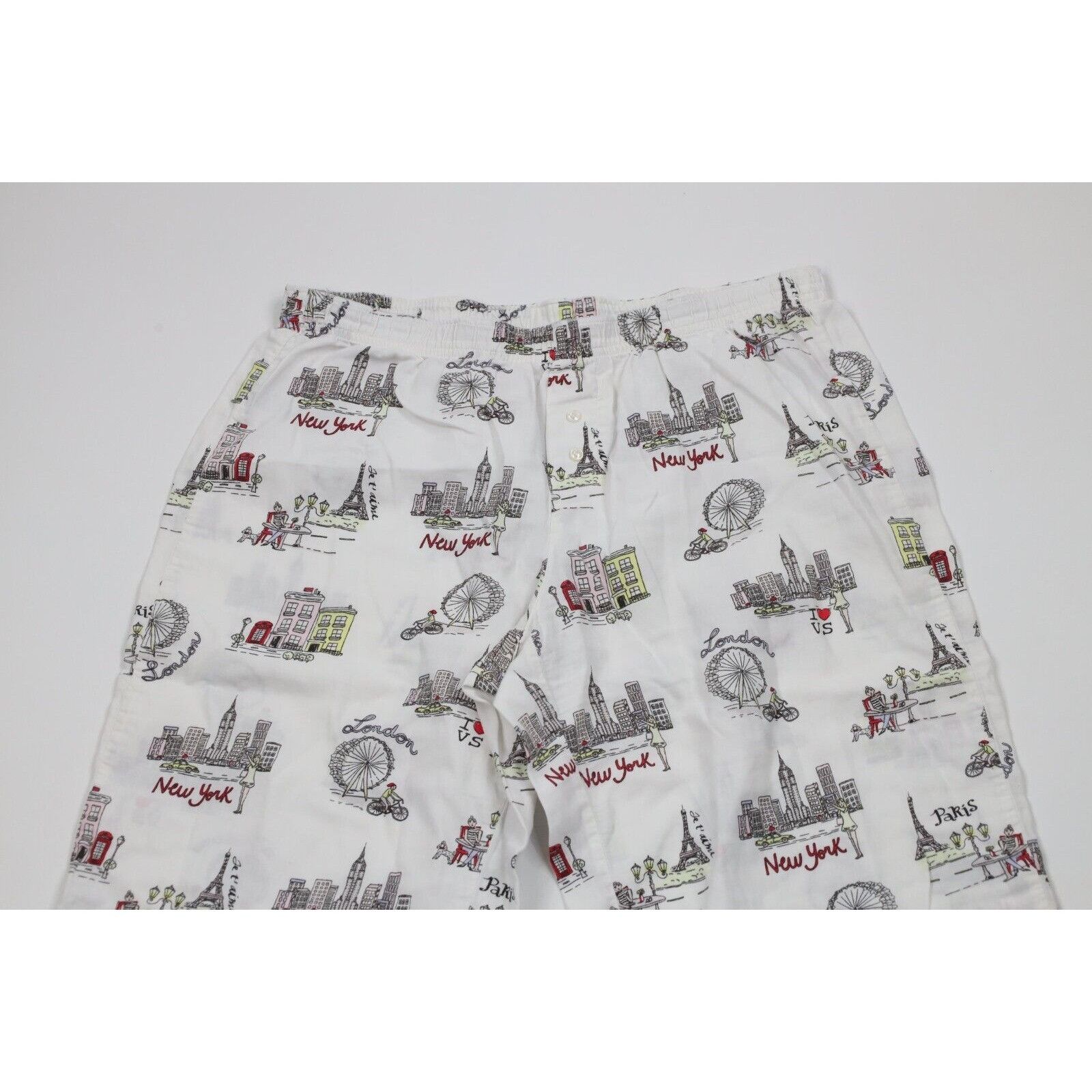 Victoria's Secret × Vintage Vintage Victorias Secret 2 Piece New York London Pajamas Size M / US 6-8 / IT 42-44 - 11 Thumbnail