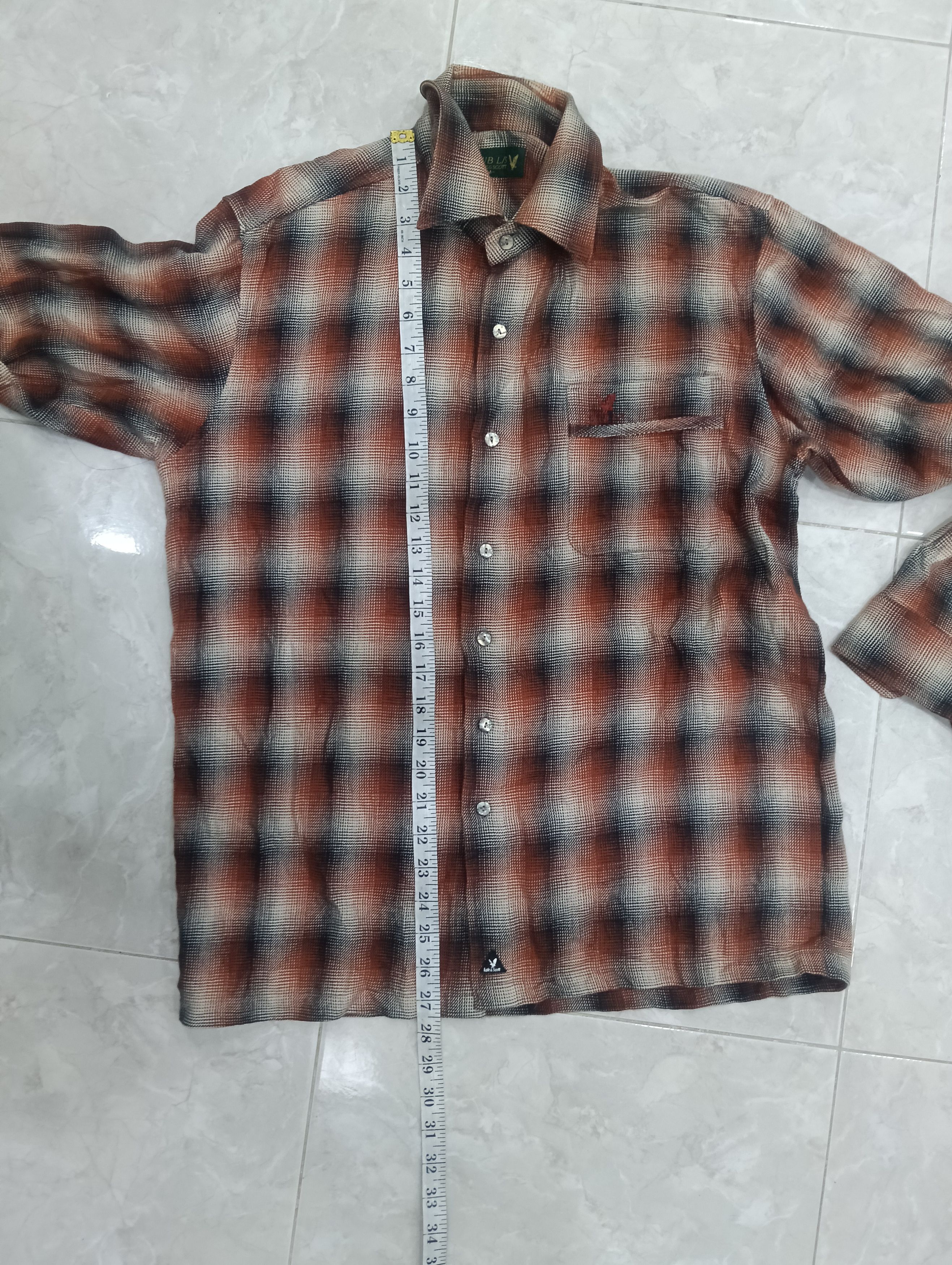 Lyle & Scott Vintage Shadow Plaid Button Up Shirt Like Arrow Chevella Size US L / EU 52-54 / 3 - 12 Thumbnail