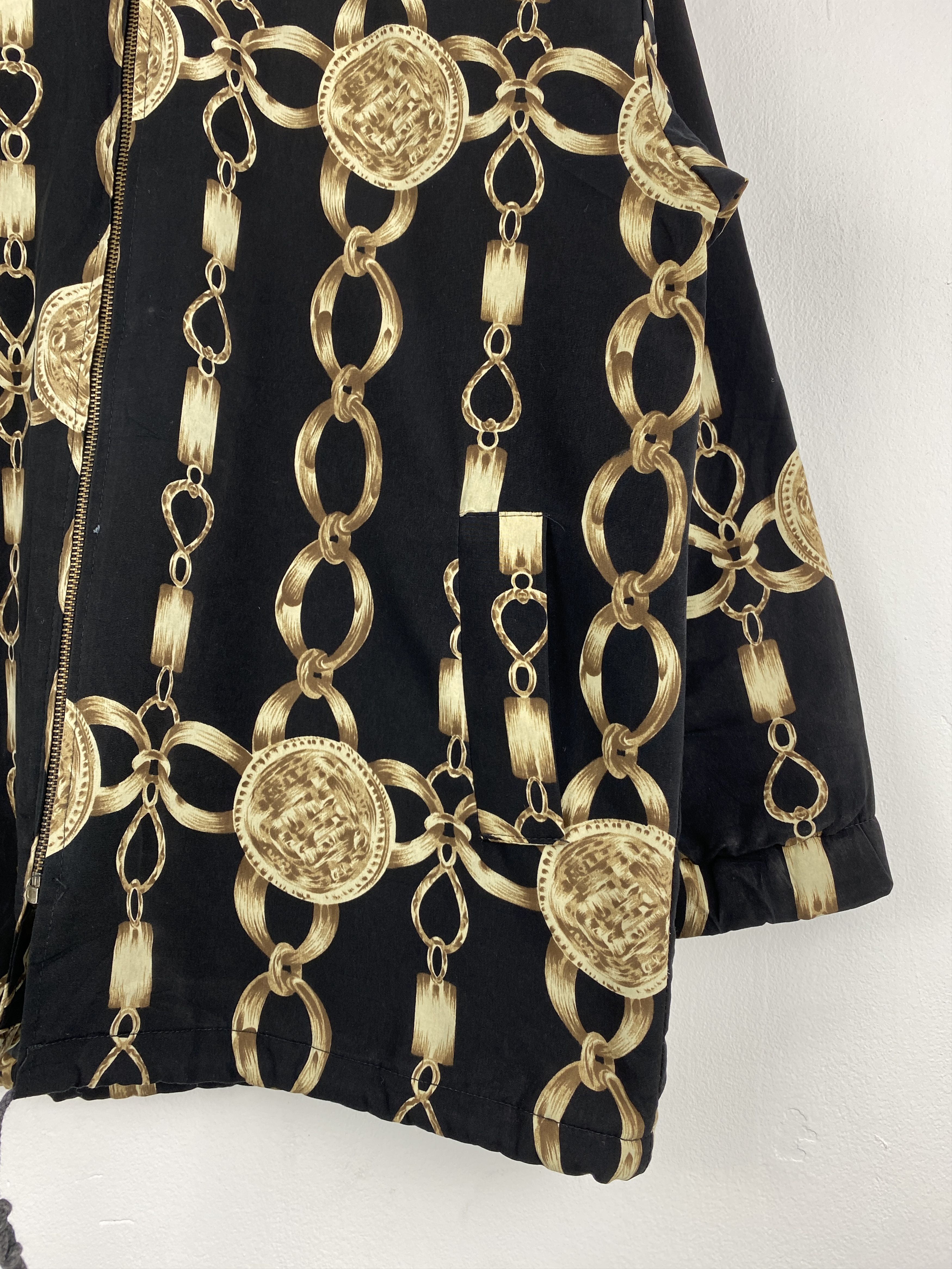 Japanese Brand Vintage Japanese Brand Gold Chain Zipper Up Jacket Size US XL / EU 56 / 4 - 7 Thumbnail