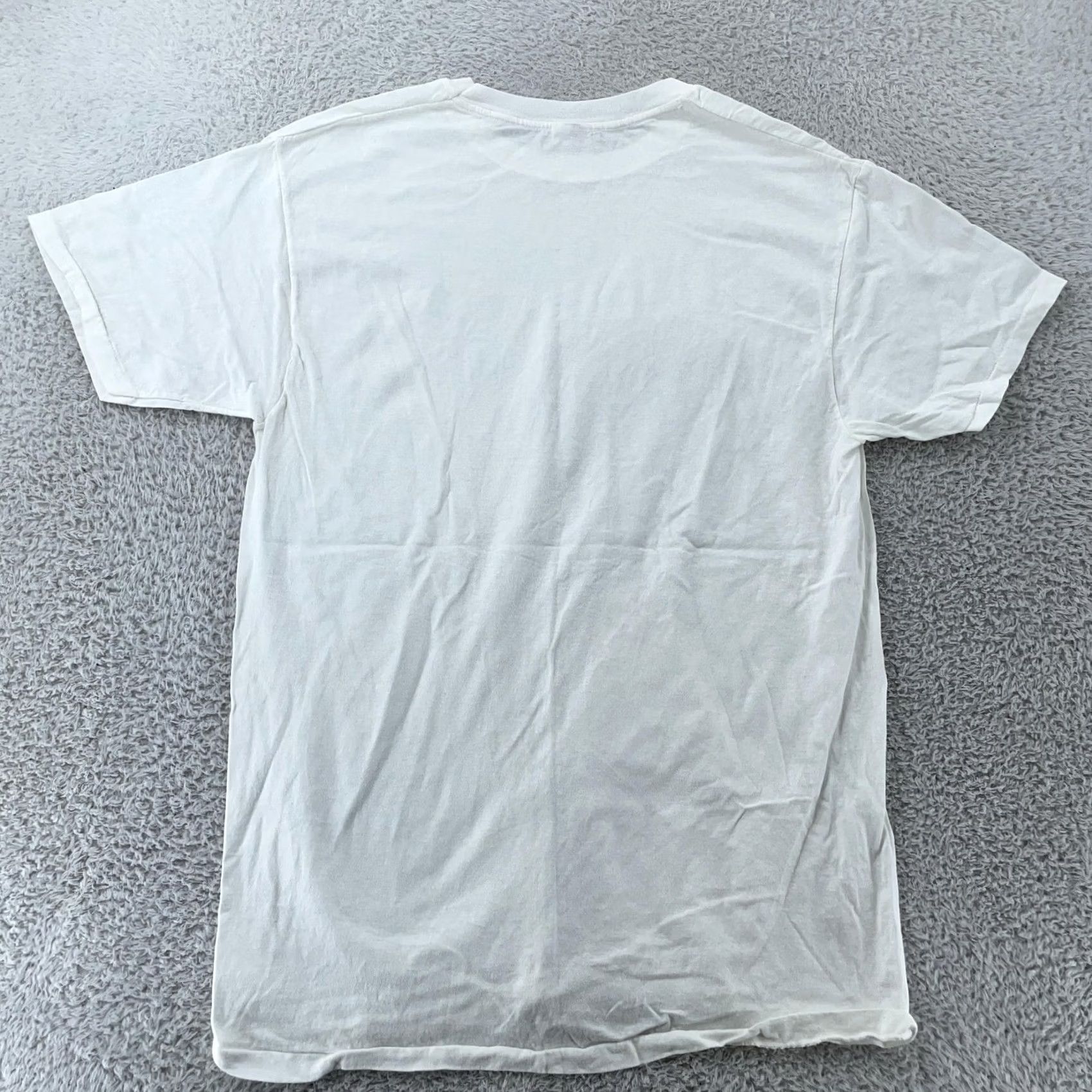 Hanes VINTAGE Hanes Blank White T-Shirt Mens S/M Crewneck Short Sleeve Plain Tee Basic Size US S / EU 44-46 / 1 - 4 Thumbnail