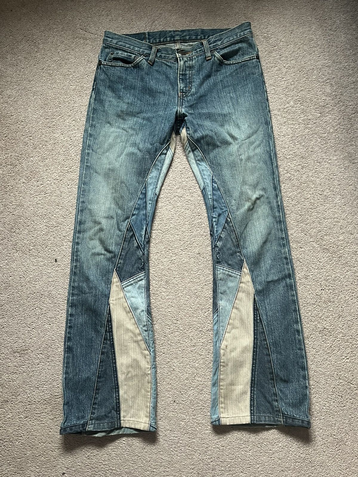 Hysteric Glamour Hysteric Glamour patchwork flared denim Size US 29 - 1 Thumbnail