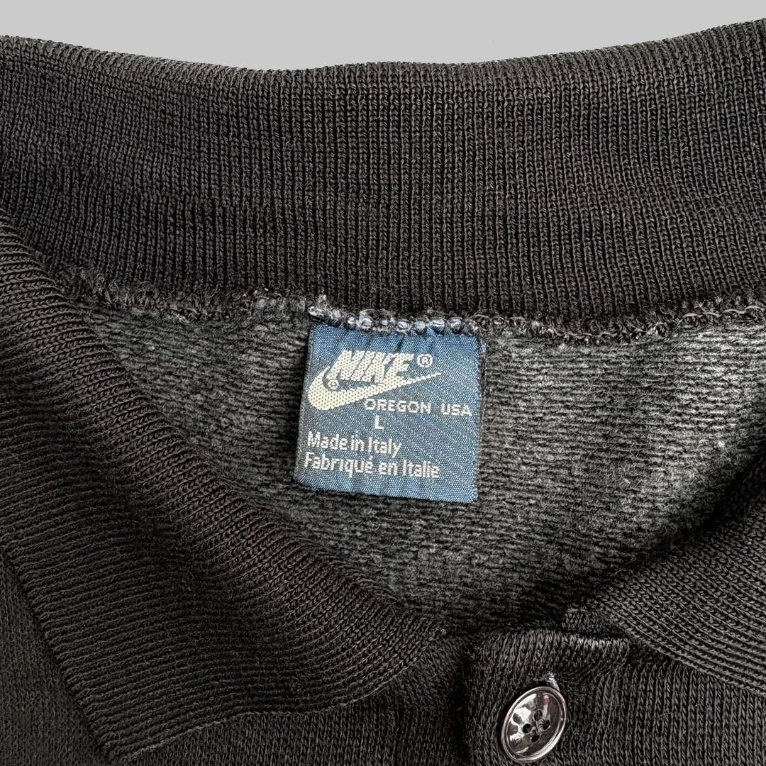 Nike 1980 80s Vintage Rare Blue Tag Long Sleeve Polo Shirt