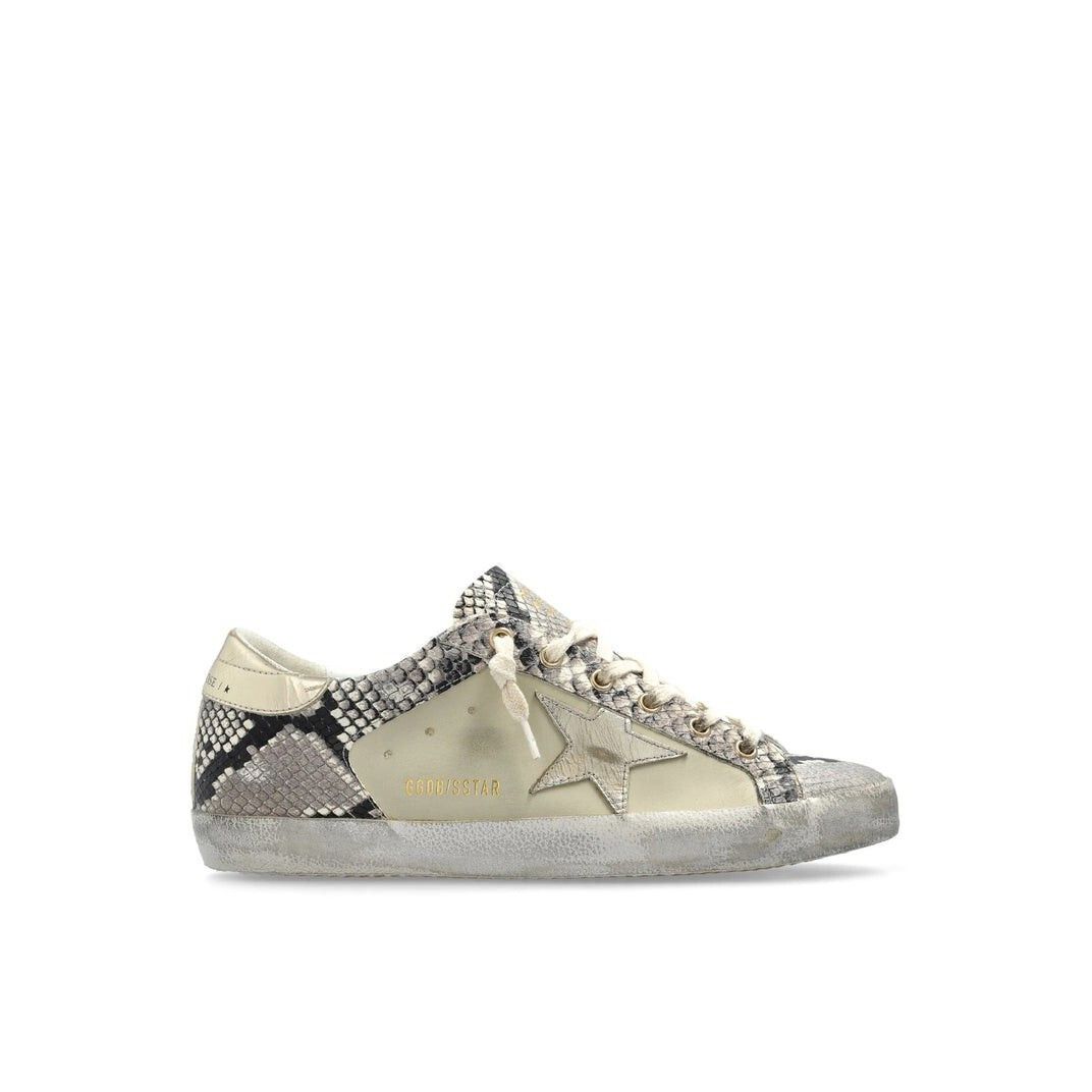 GOLDEN GOOSE Super-Star Women's Grey/Black Sneakers New (Wom