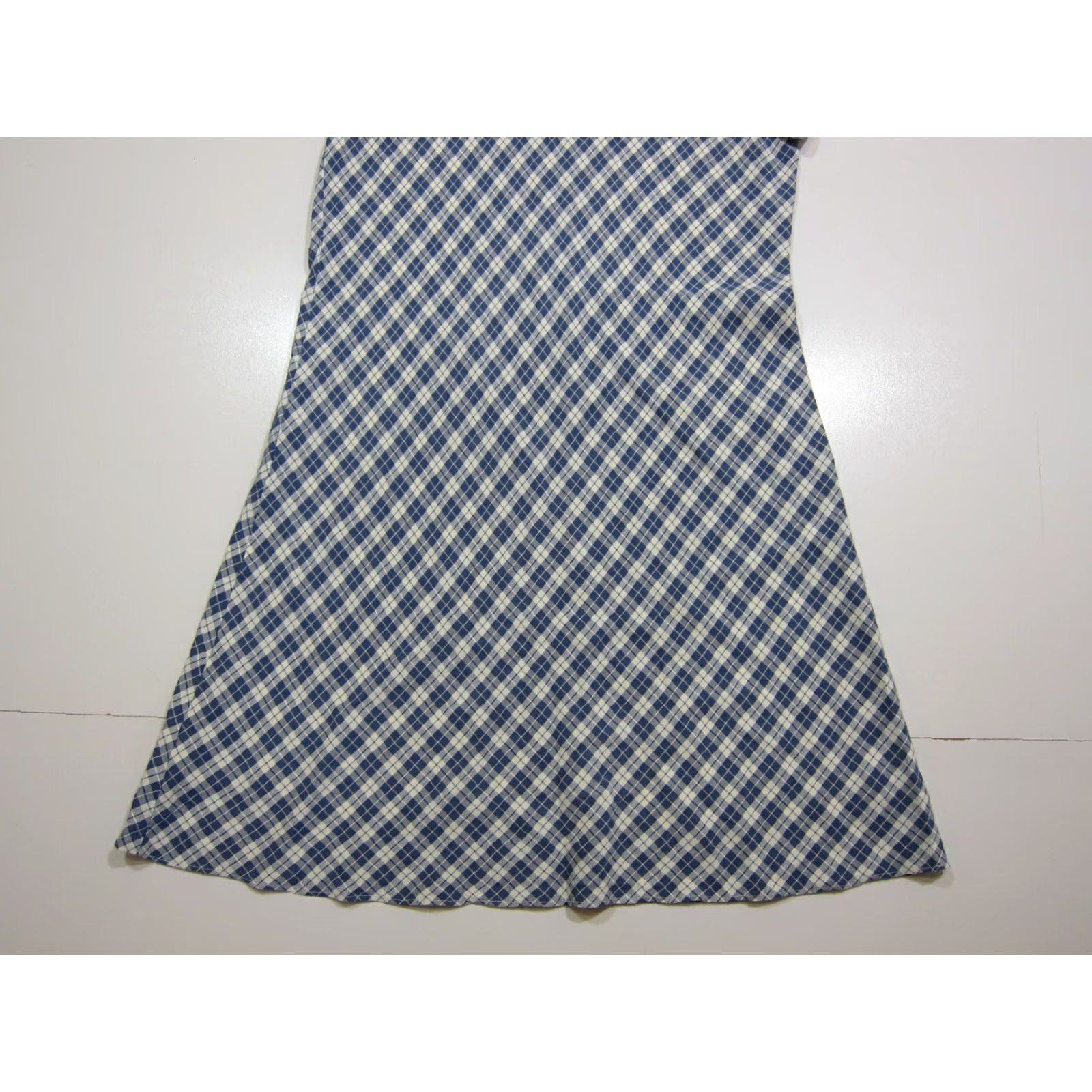 Vintage VINTAGE Jessica Howard Rayon Blue White Plaid A-Line Tunic Dress Women Size 6 Petite Size M / US 6-8 / IT 42-44 - 6 Thumbnail