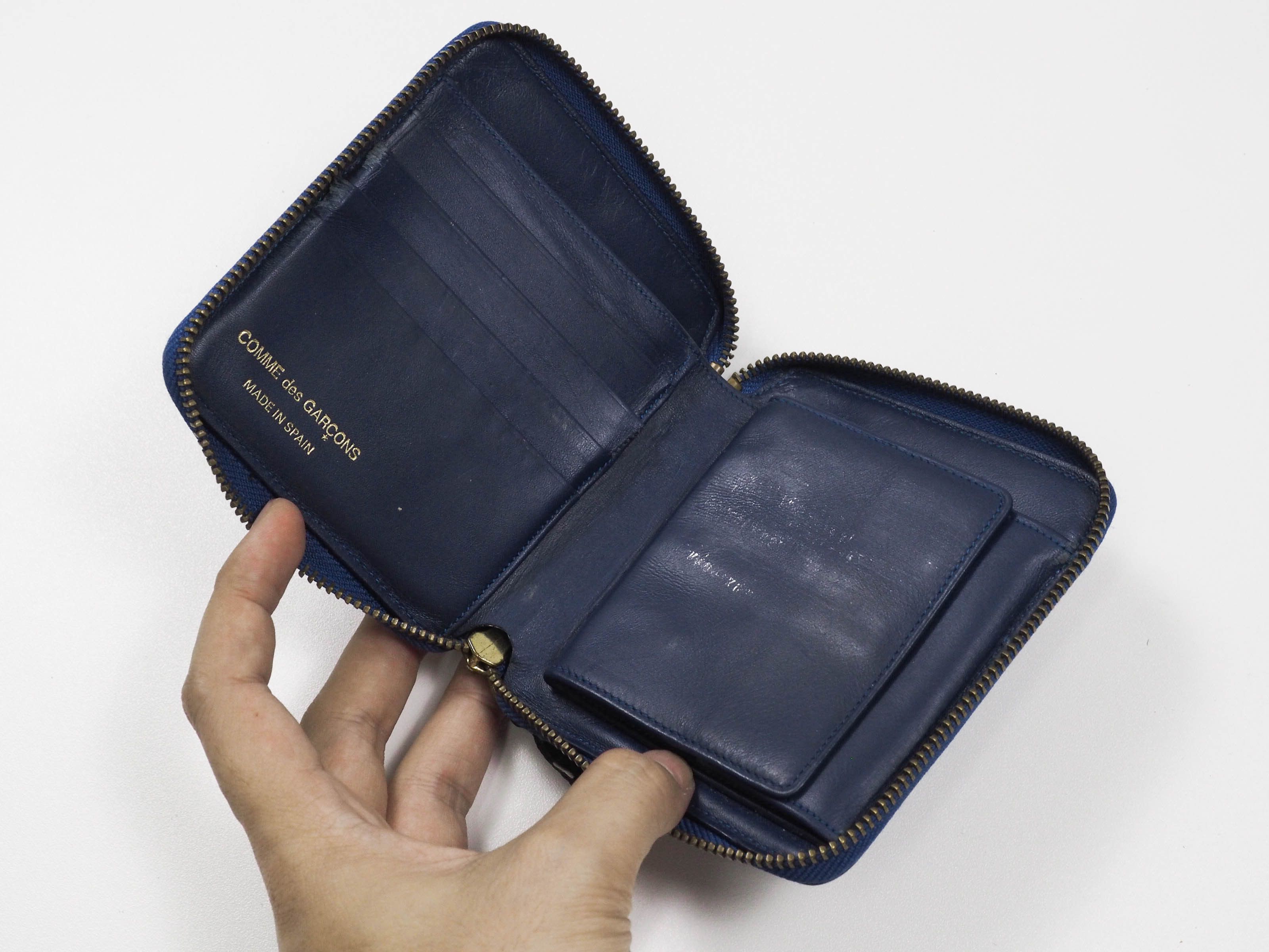 Comme des Garcons Comme des garçons blue leather wallet Size ONE SIZE - 8 Thumbnail