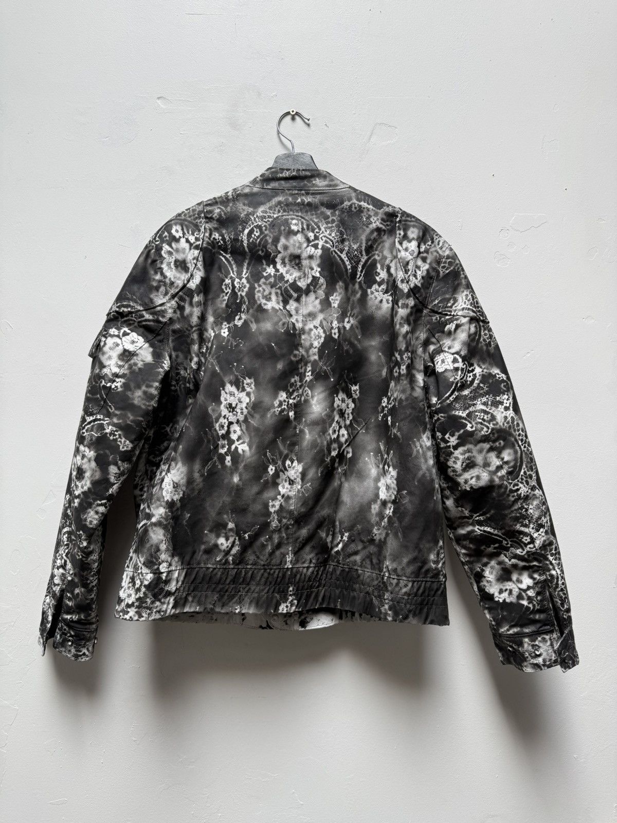 Other 5 Zip Painted White Floral Jacket Size US L / EU 52-54 / 3 - 6 Thumbnail
