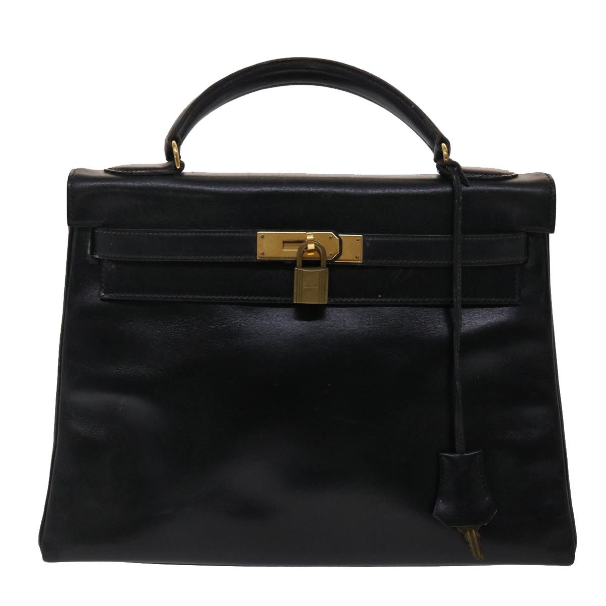 Hermes HERMES Kelly 32 Hand Bag Leather Black Size ONE SIZE - 13 Thumbnail