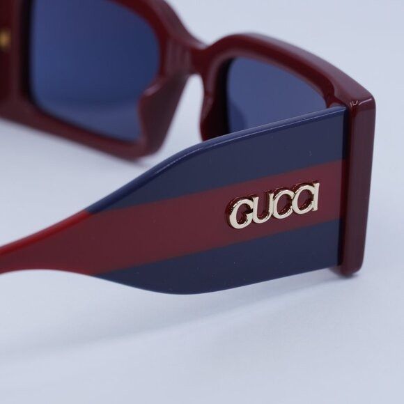 Gucci 🕶️ New Gucci GG1860S 003 Sunglasses - Burgundy/Blue/Red Size ONE SIZE - 5 Thumbnail
