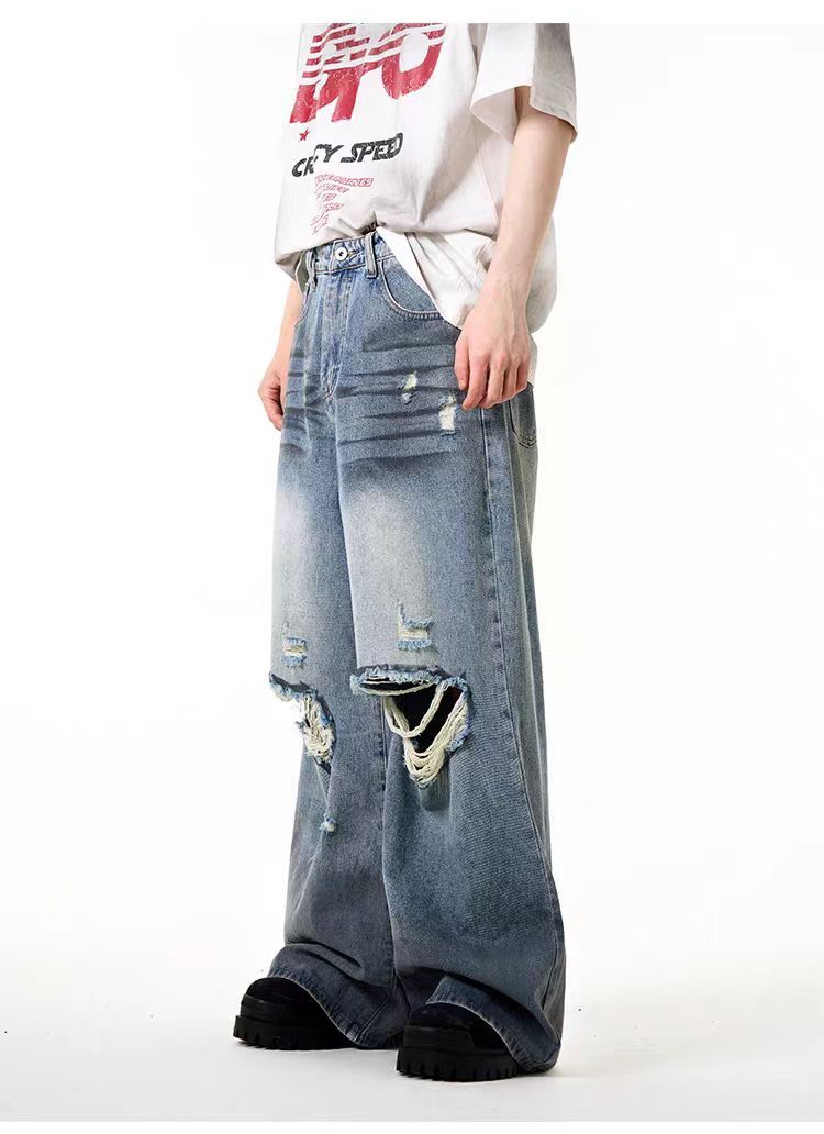 Japanese Brand × Vintage Vintage High Street Hip Hop Wide Leg Loose Jeans Size US 30 / EU 46 - 1 Thumbnail