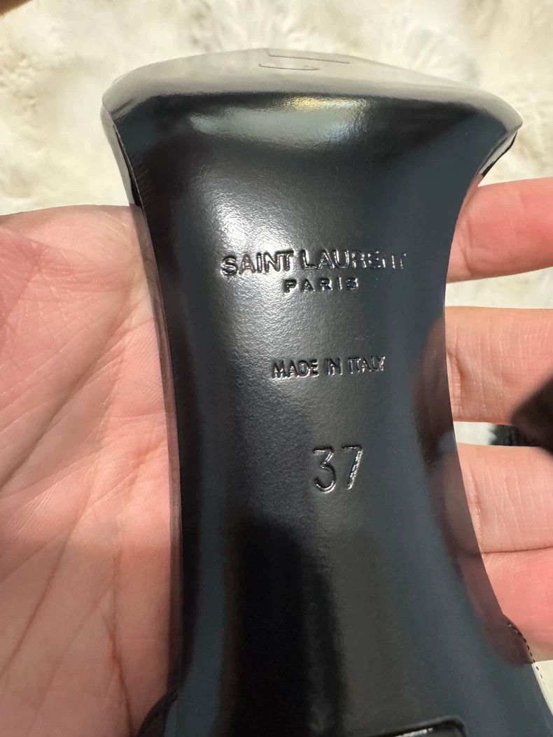 Saint Laurent Paris Saint Laurent Paris High heels with logo heel Nextarrow-250 Size US 6.5 / IT 36.5 - 5 Thumbnail