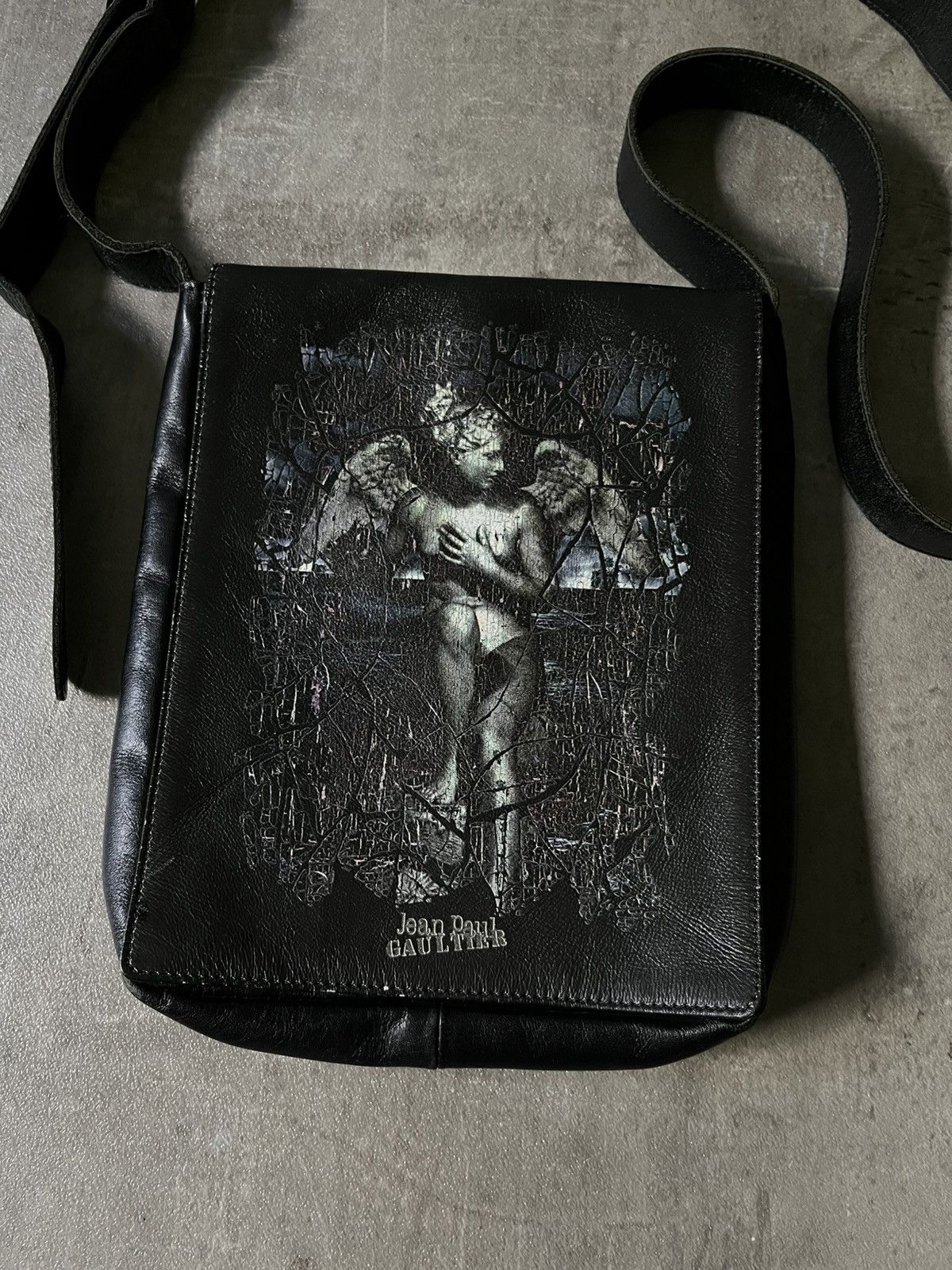 Jean Paul Gaultier Jean Paul Gaultier 1999 Angel shoulder bag leather black Size ONE SIZE - 2 Thumbnail