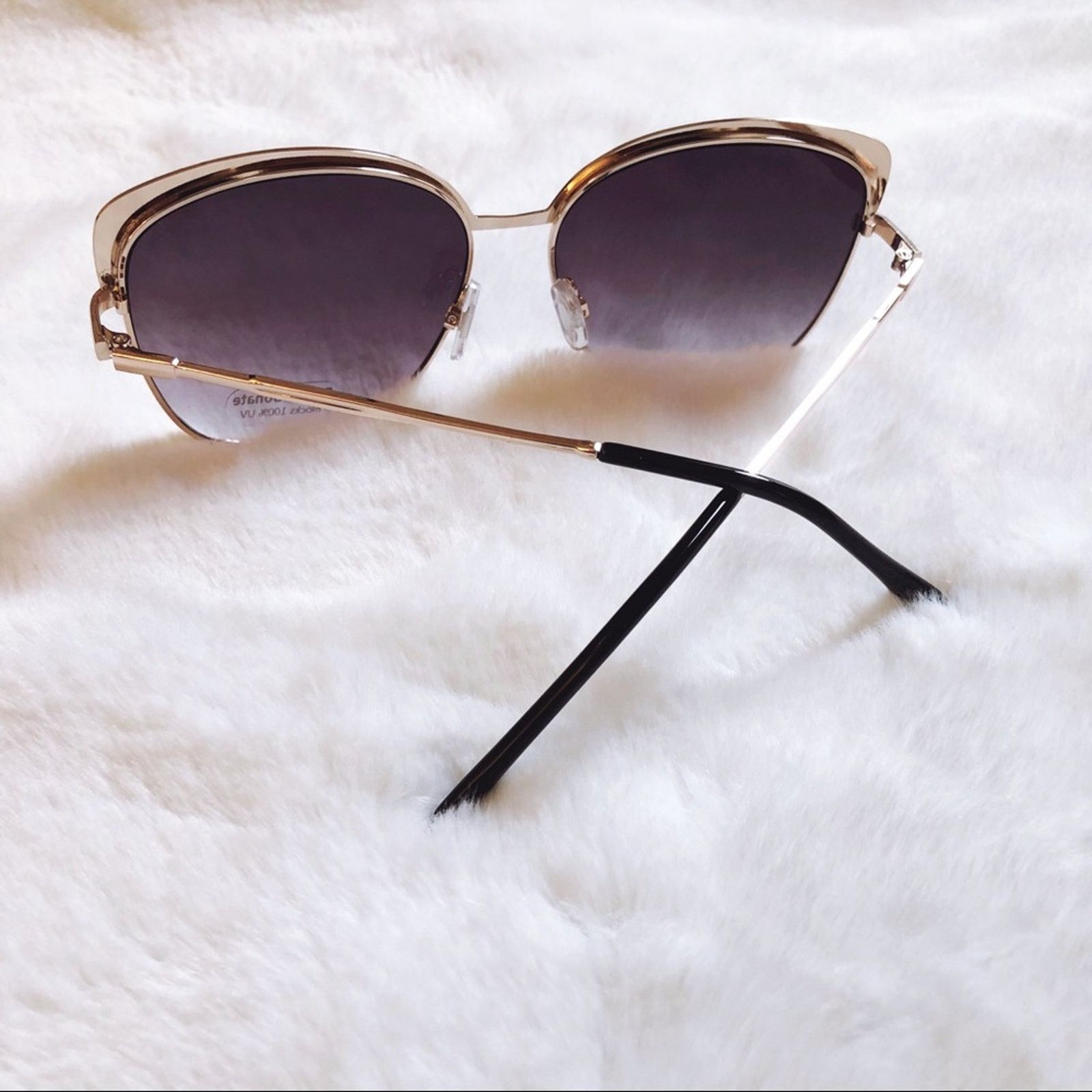 Other Robbie Black Full Rim Retro Cat Eye Sunglasses Size ONE SIZE - 8 Thumbnail