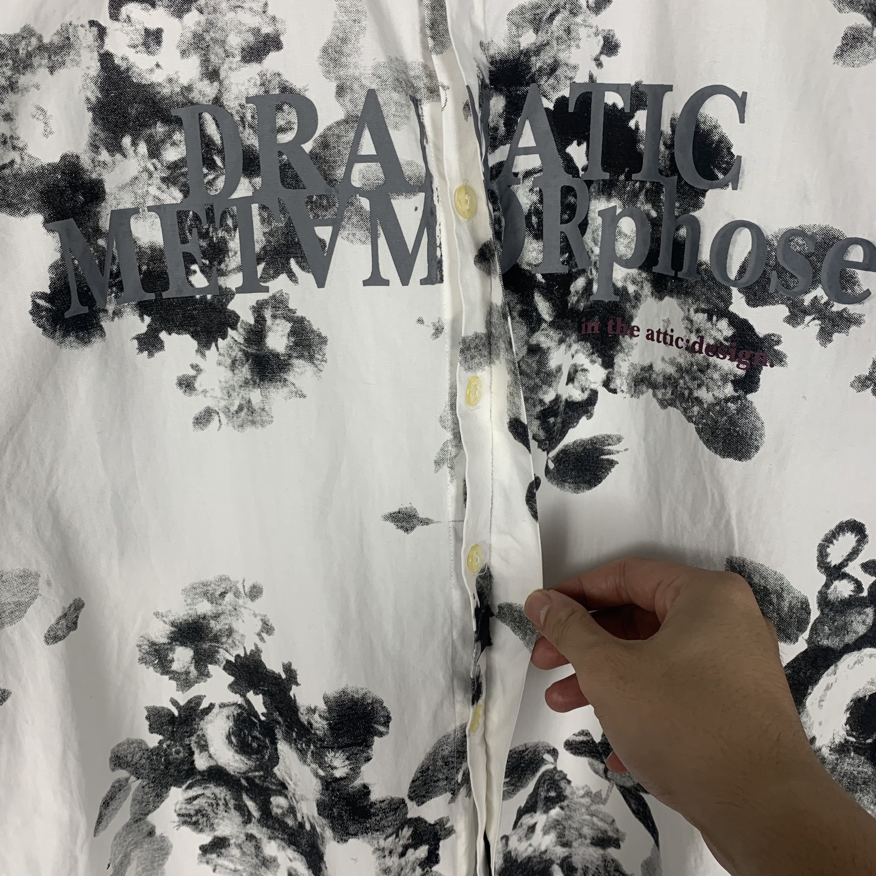 Japanese Brand Dramatic Metamorphose IN THE ATTIC Shirt Poem Anarchy Opium Size US L / EU 52-54 / 3 - 5 Thumbnail