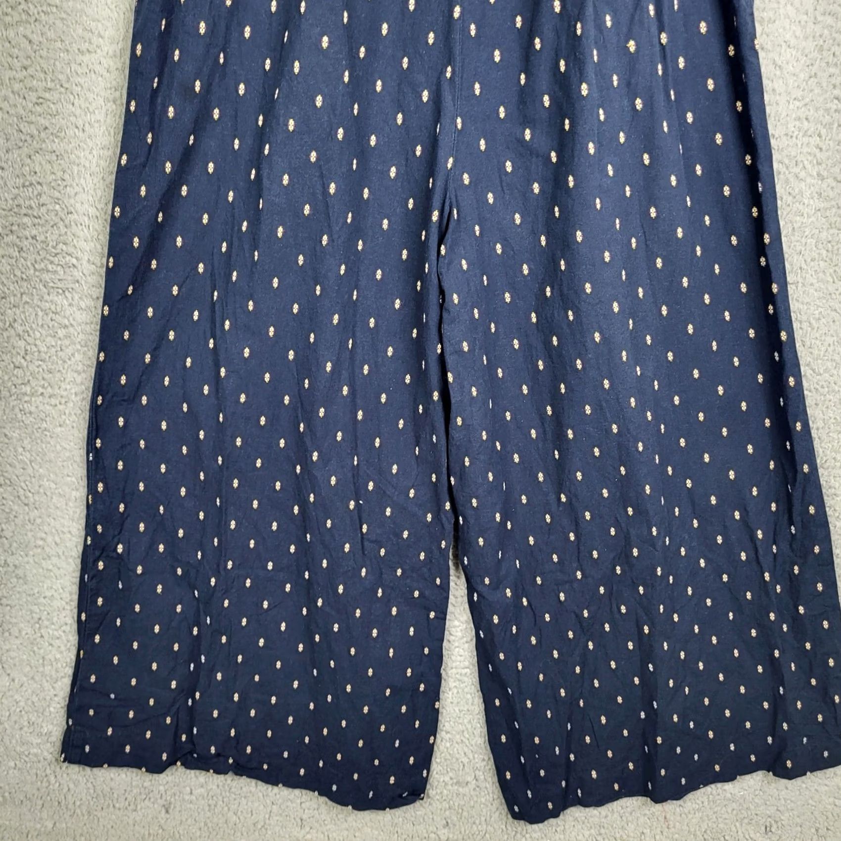 Anthropologie Anthropologie Findley Off-The-Shoulder Navy Blue Jumpsuit Women M Regular Size Size 32" / US 10 / IT 46 - 6 Thumbnail