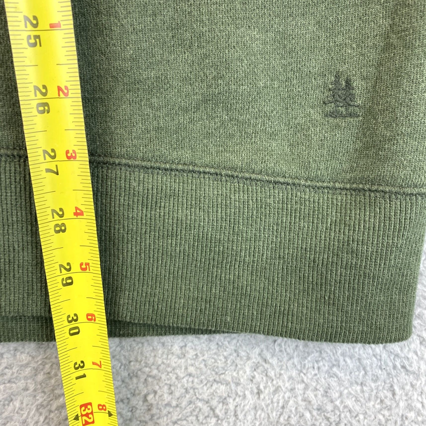 Vintage G.H. Bass & Co. Mens Green 1/4 Button Long Sleeve Pullover Sweater XL 66-24 Size US XL / EU 56 / 4 - 6 Thumbnail