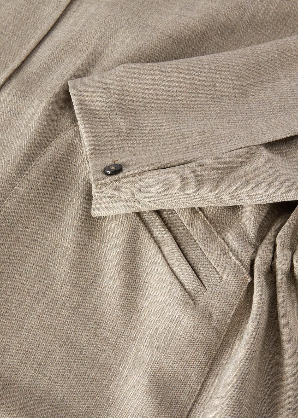 Loro Piana o1srvl11e1124 Virgin Wool Tailoring Coat in Grey Size L / US 10 / IT 46 - 3 Thumbnail