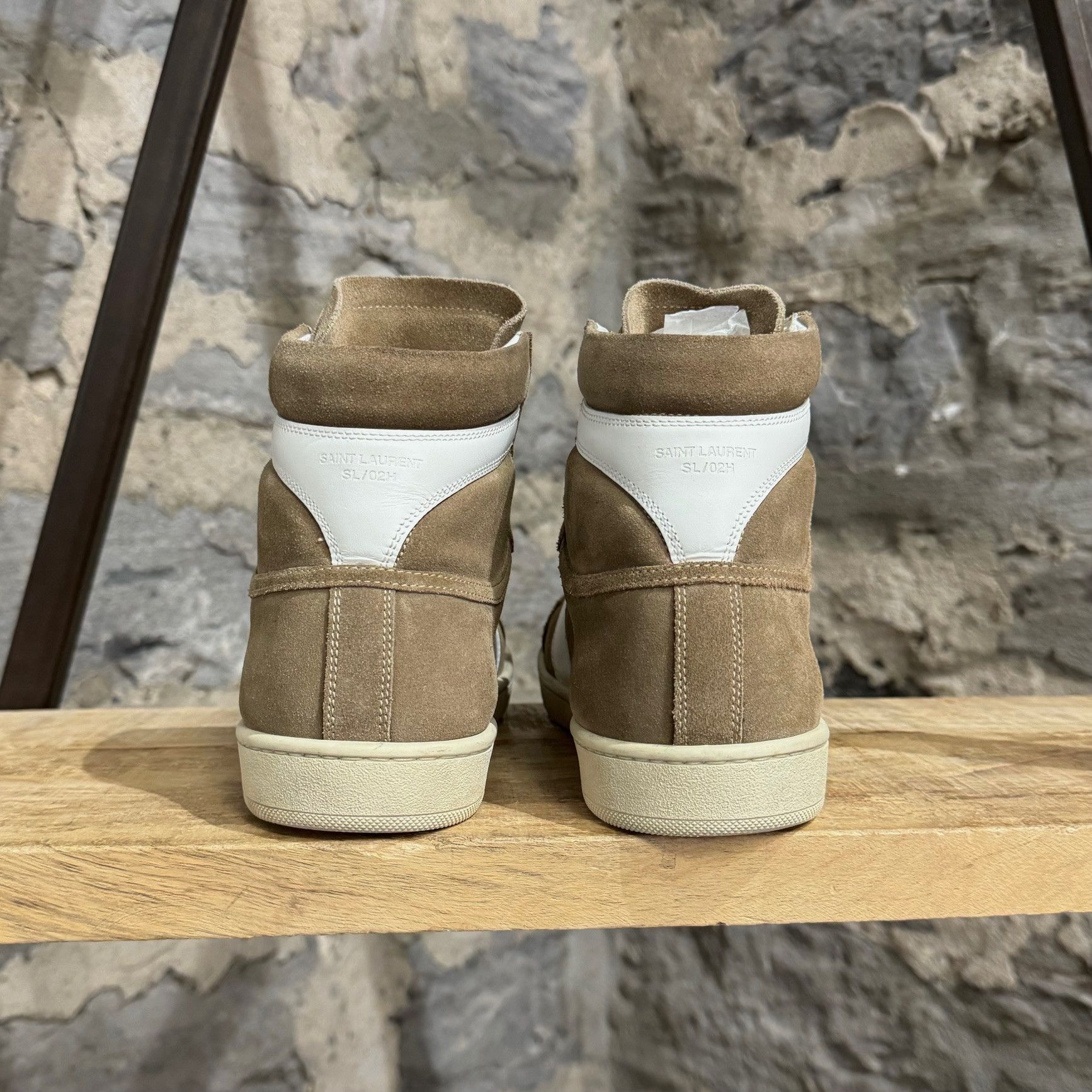 Saint Laurent Paris Saint Laurent Paris Tan Suede High-Top Sneakers Size US 7 / EU 40 - 6 Thumbnail