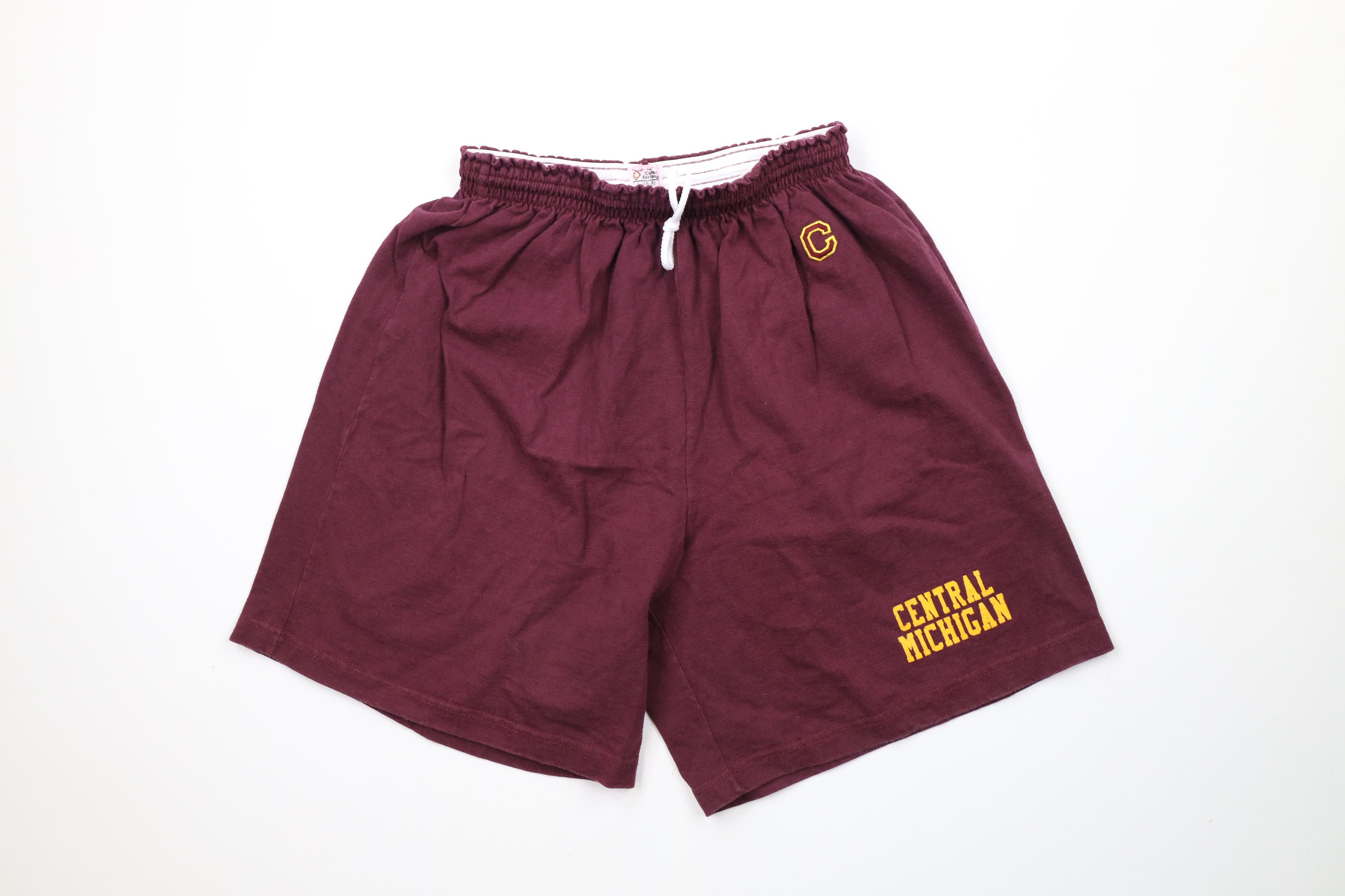 Vintage Vintage 90s Central Michigan University Shorts Cotton USA Size US 34 / EU 50 - 1 Thumbnail